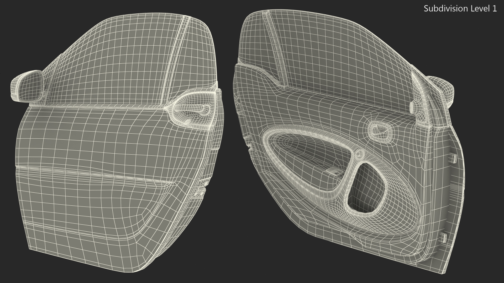 3D model Smart EQ Fortwo Door