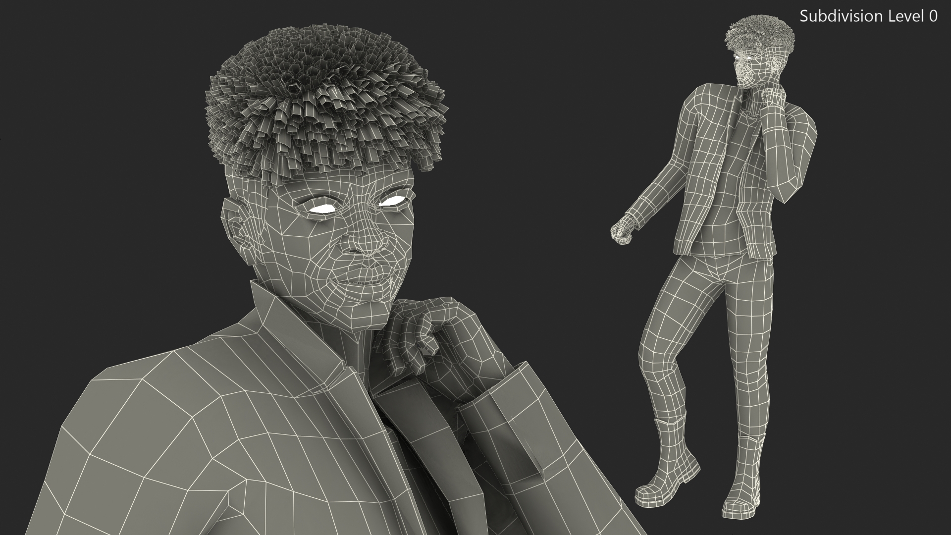 3D model Light Skin Teenager Fashionable Style Dancing Pose