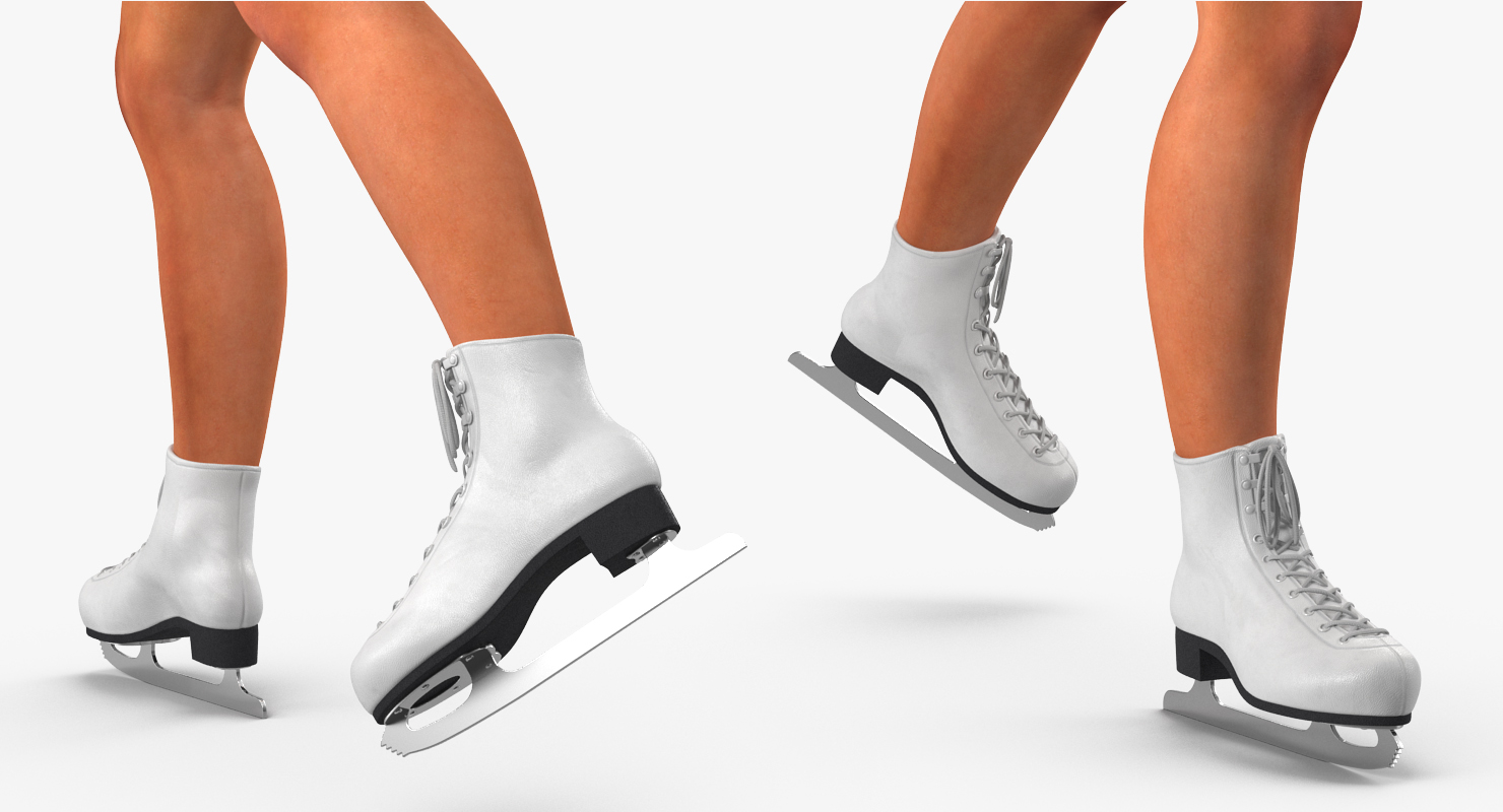 Female Figure Skater 2 Pose 2 3D model