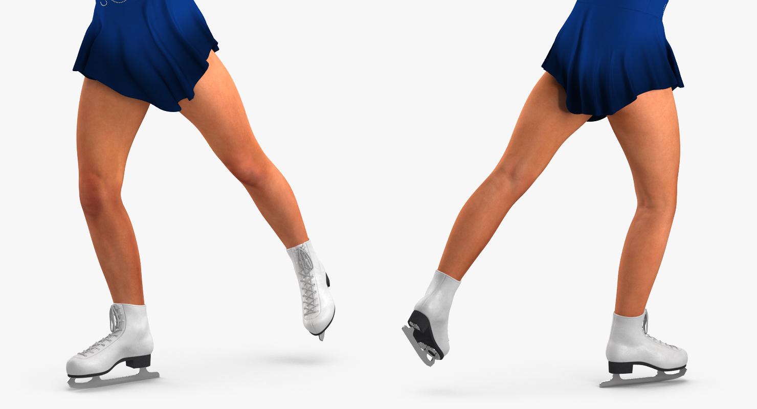 Female Figure Skater 2 Pose 2 3D model