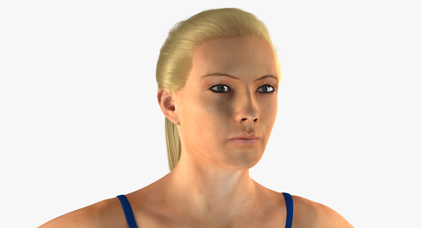 Female Figure Skater 2 Pose 2 3D model