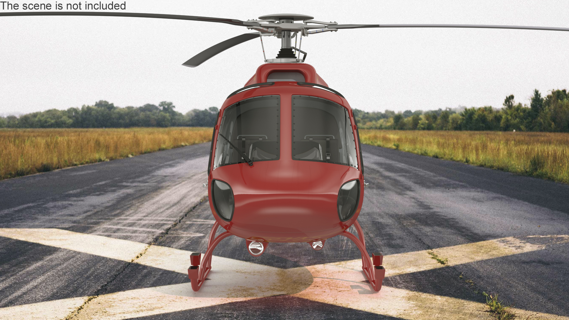 3D Aviation Services Helicopter Eurocopter AS355 Rigged for Maya