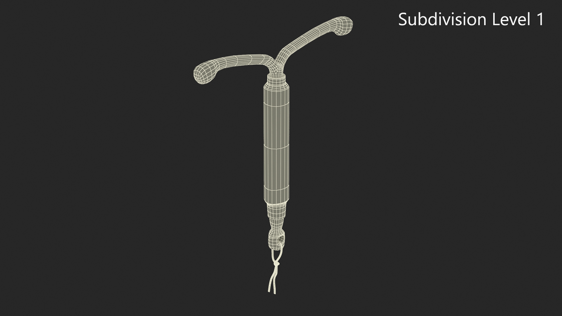 3D Intrauterine Contraceptive Device model