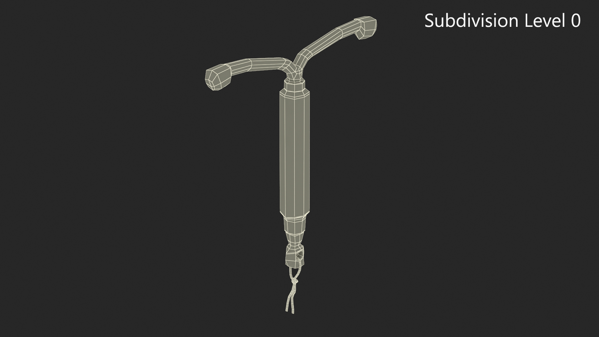 3D Intrauterine Contraceptive Device model