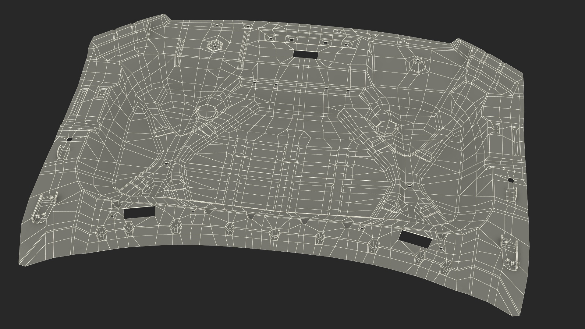 3D model Pickup Truck Hood Disassembled