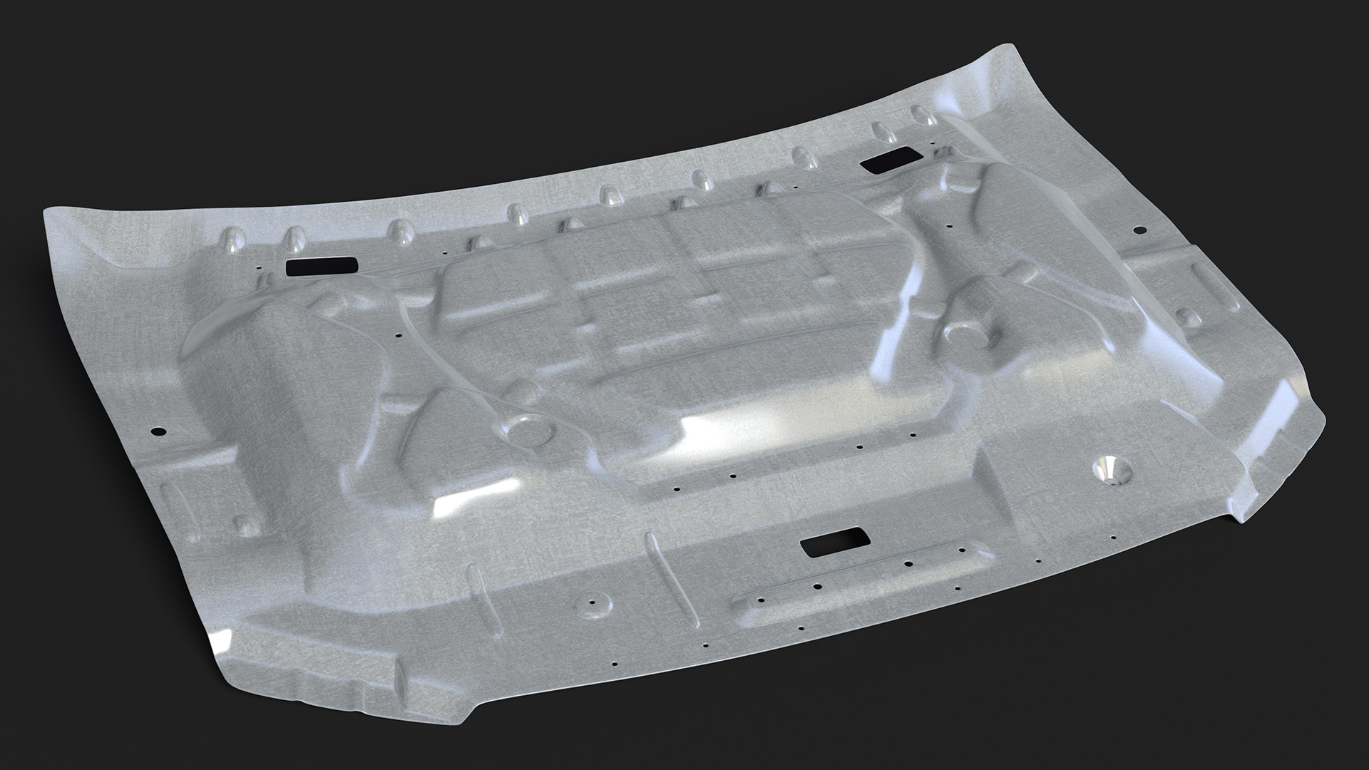 3D model Pickup Truck Hood Disassembled