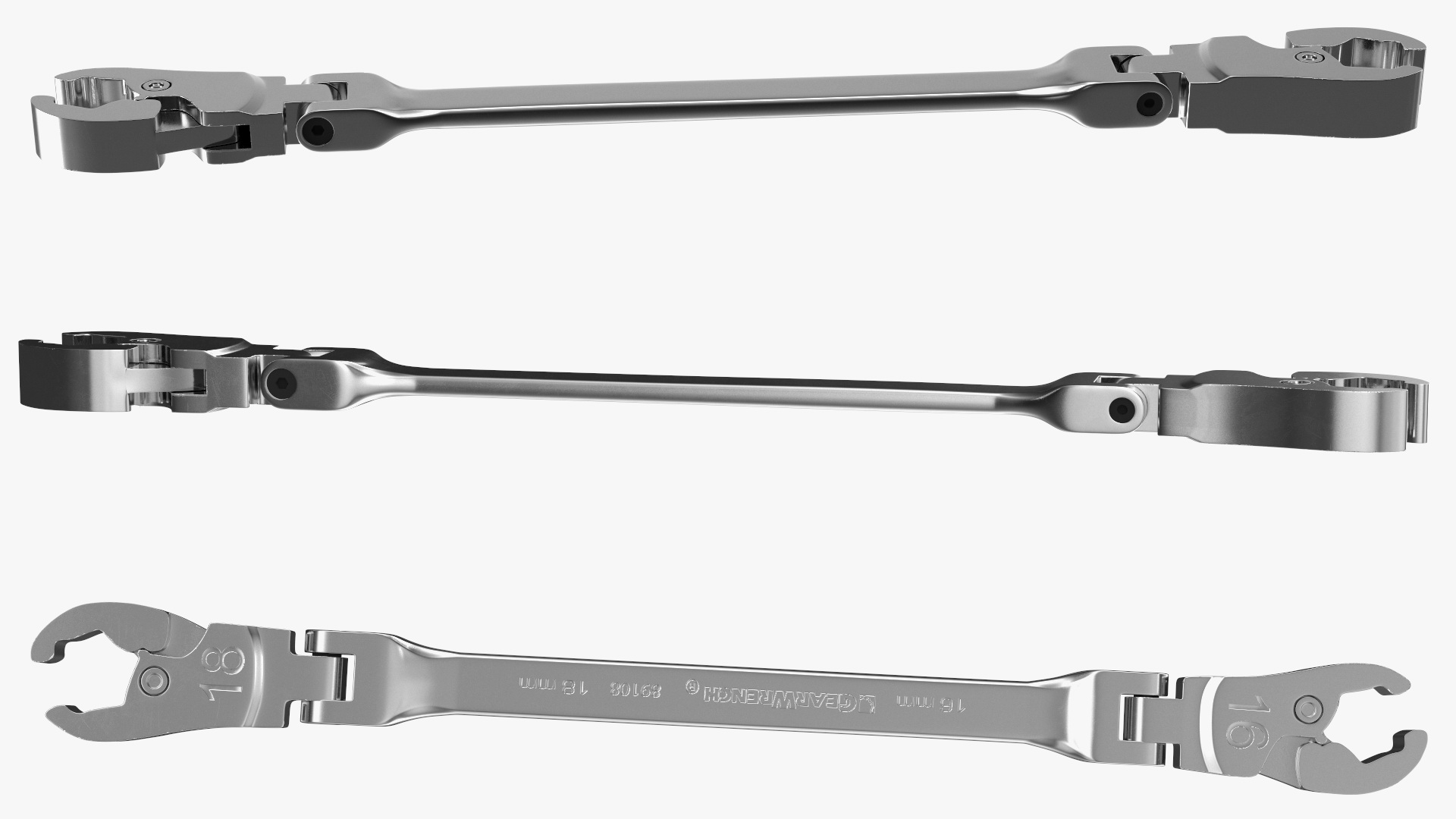 Steel Flex Flare Nut Wrench 16mm 18mm 3D