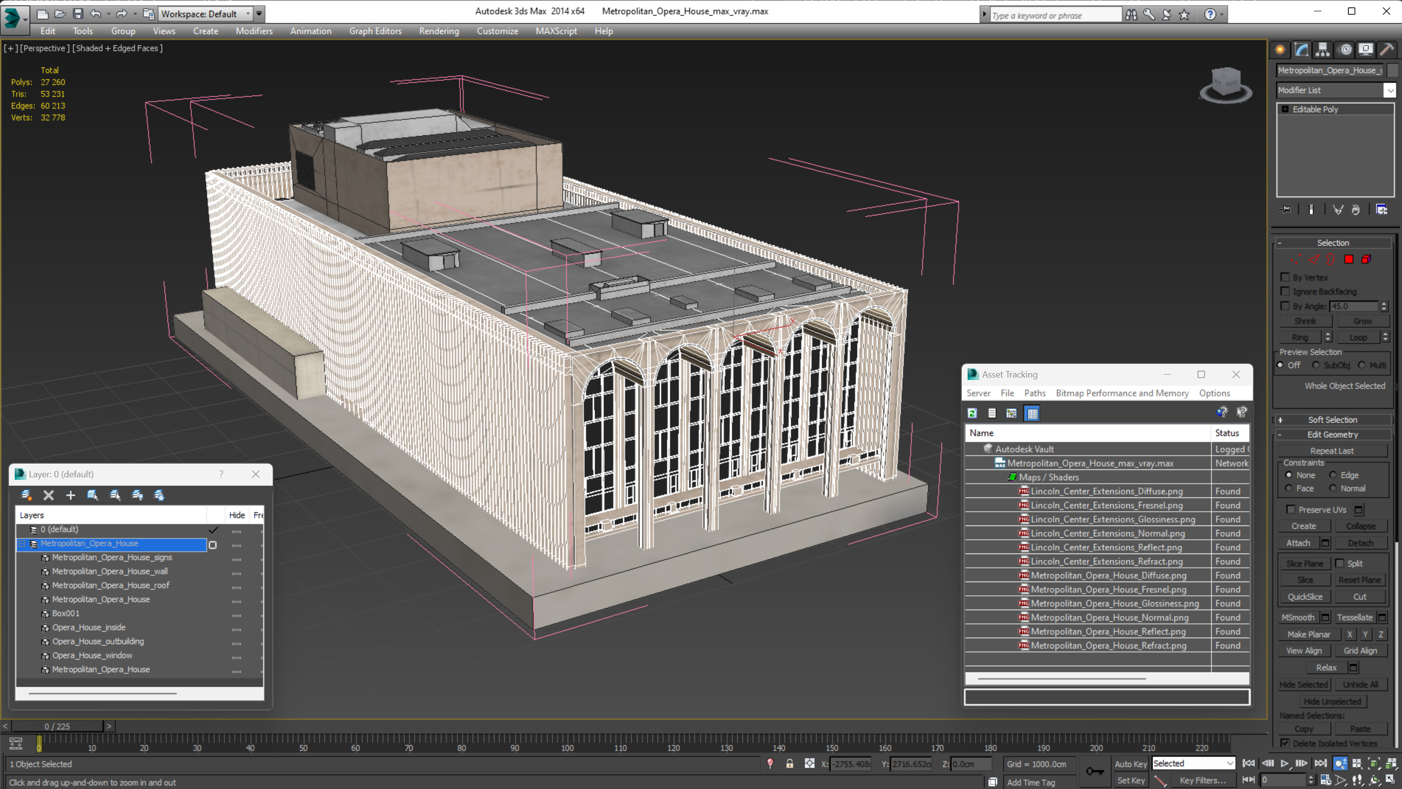Metropolitan Opera House 3D model