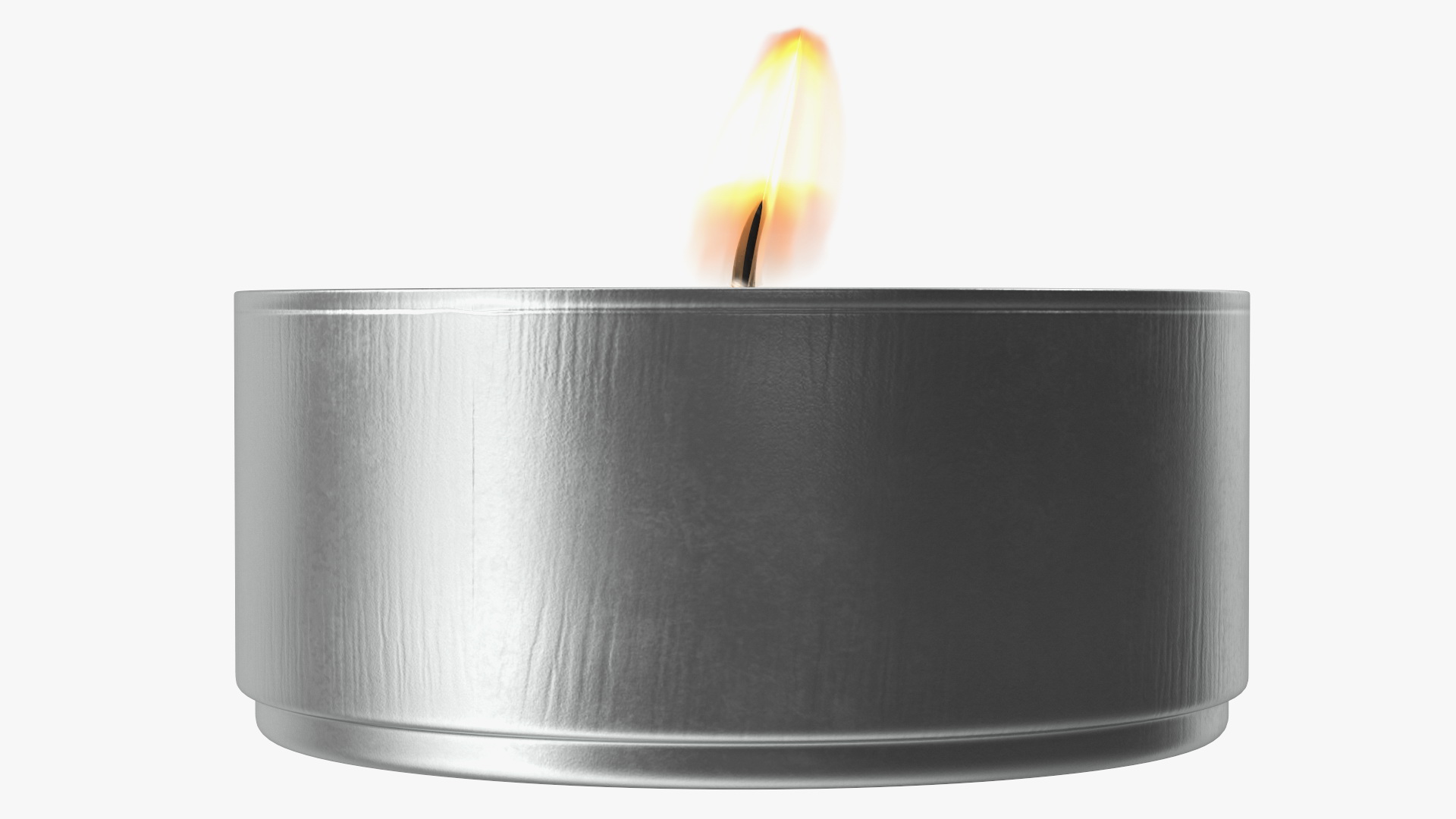 3D Lighted Tea Candle model