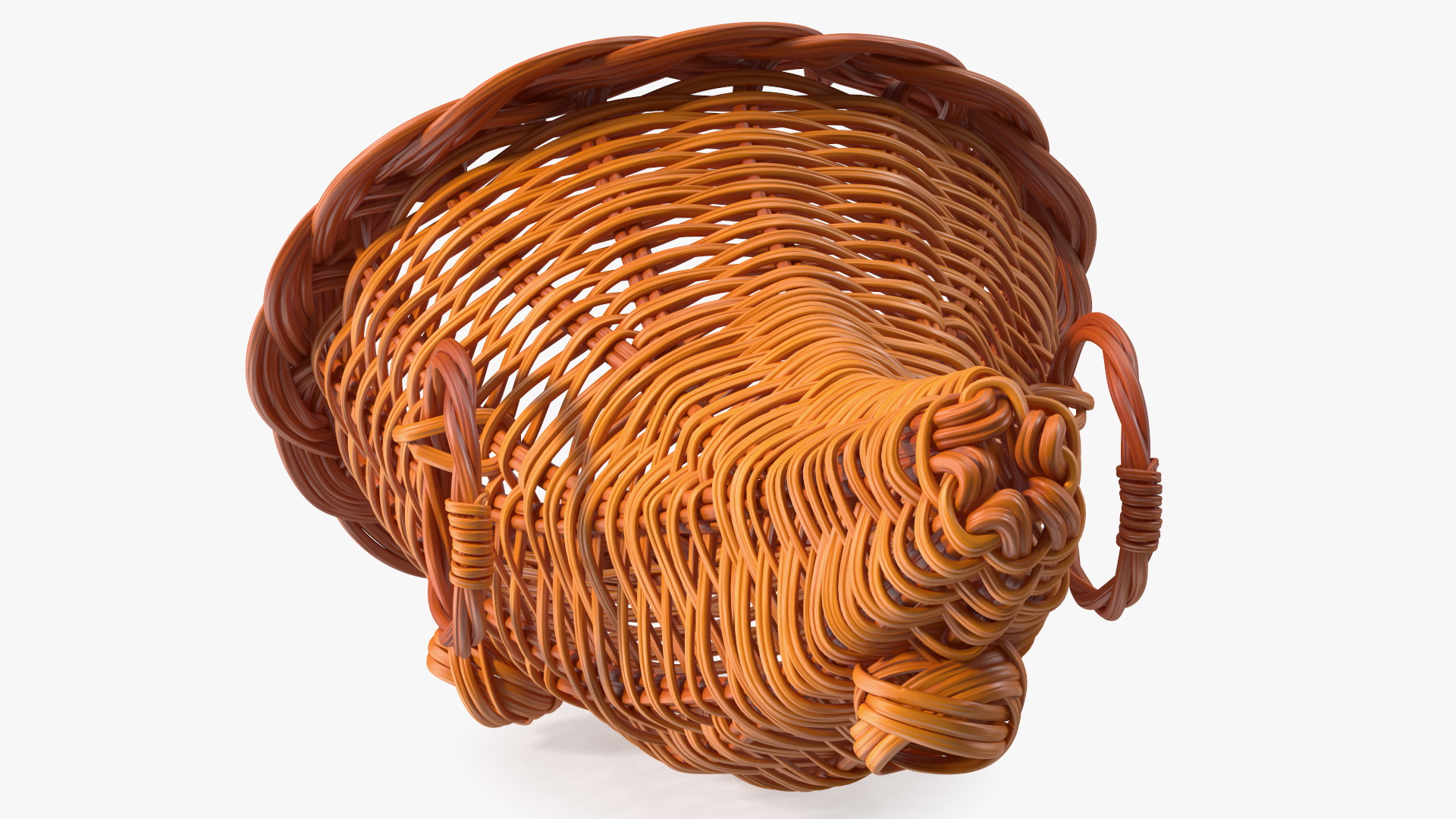 3D Cornucopia Basket Brown model