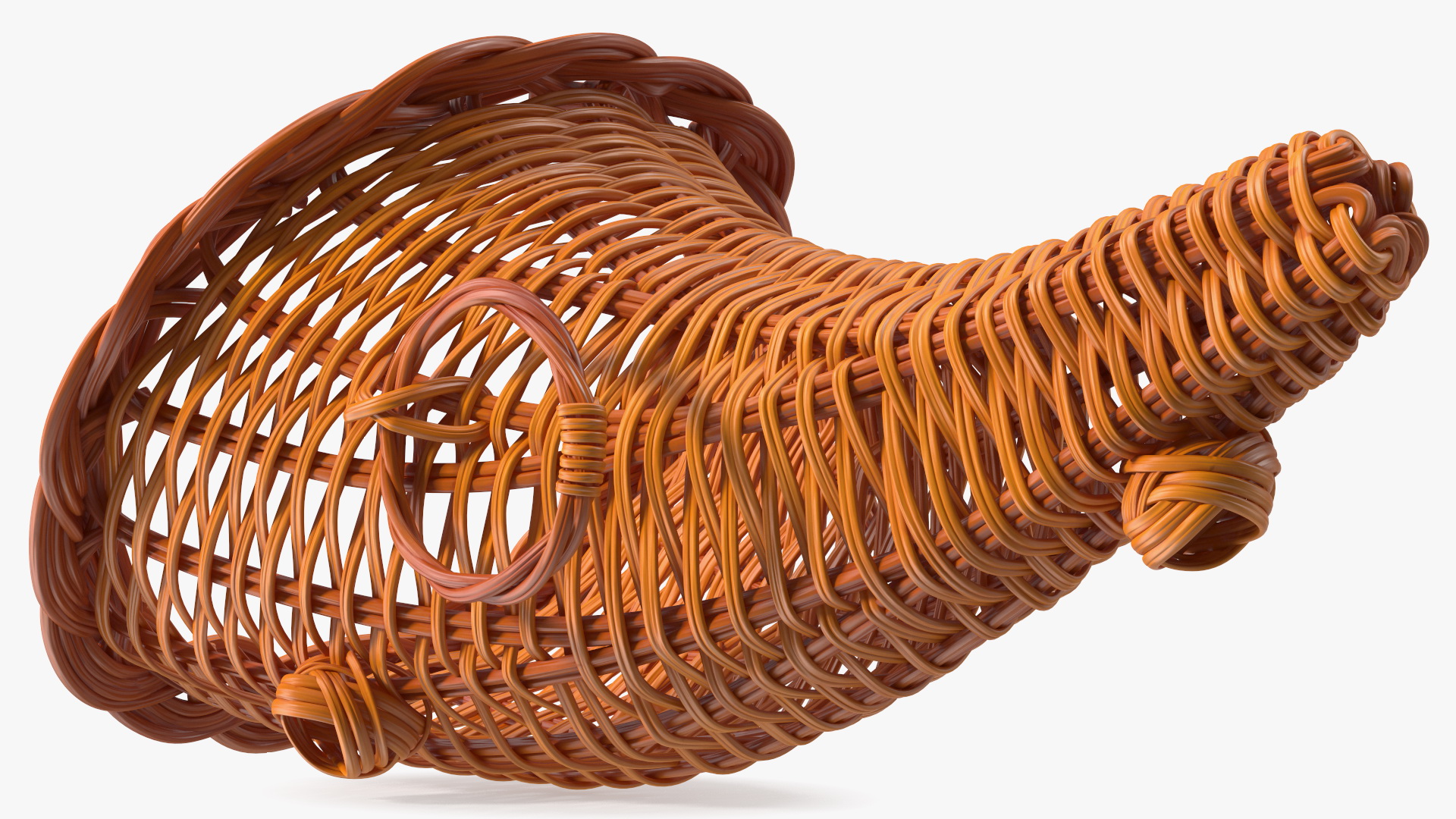 3D Cornucopia Basket Brown model