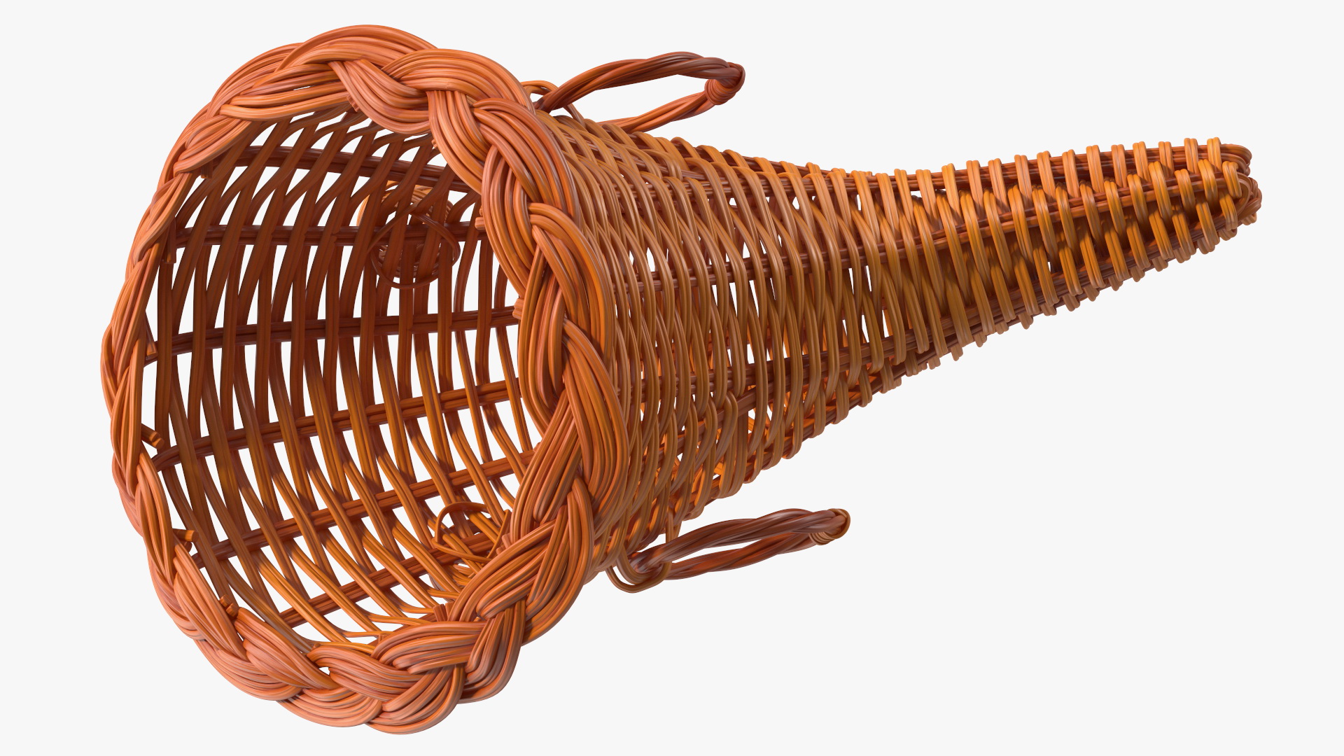 3D Cornucopia Basket Brown model