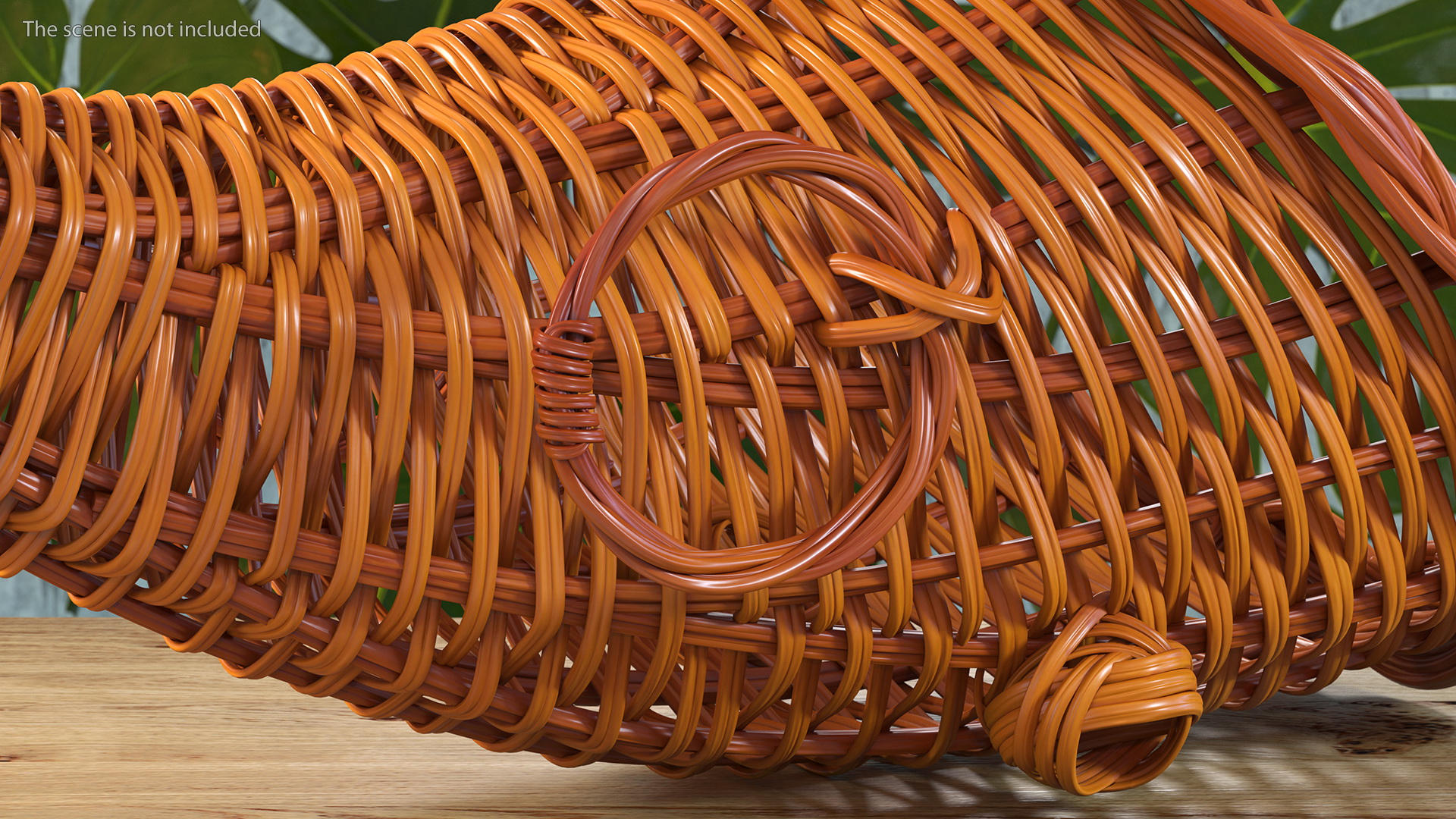 3D Cornucopia Basket Brown model