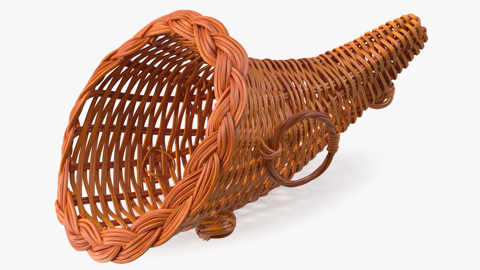 3D Cornucopia Basket Brown model
