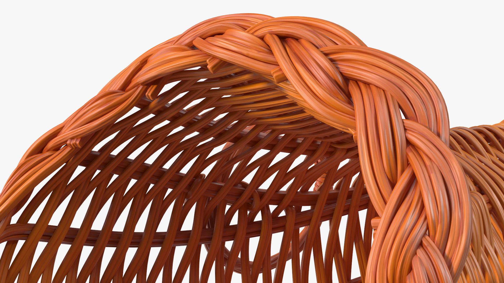 3D Cornucopia Basket Brown model