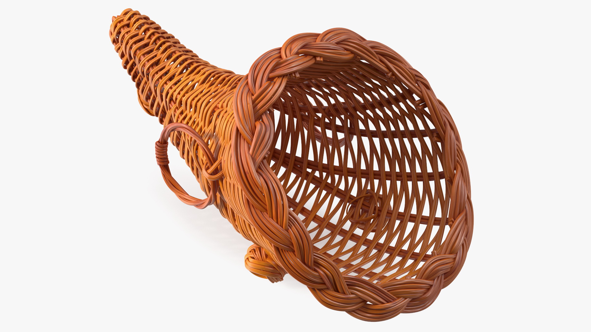 3D Cornucopia Basket Brown model