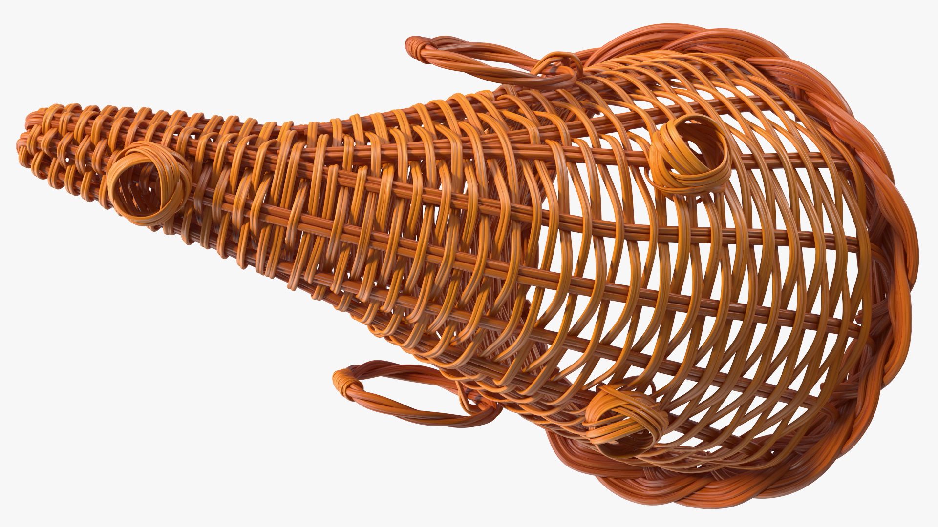 3D Cornucopia Basket Brown model