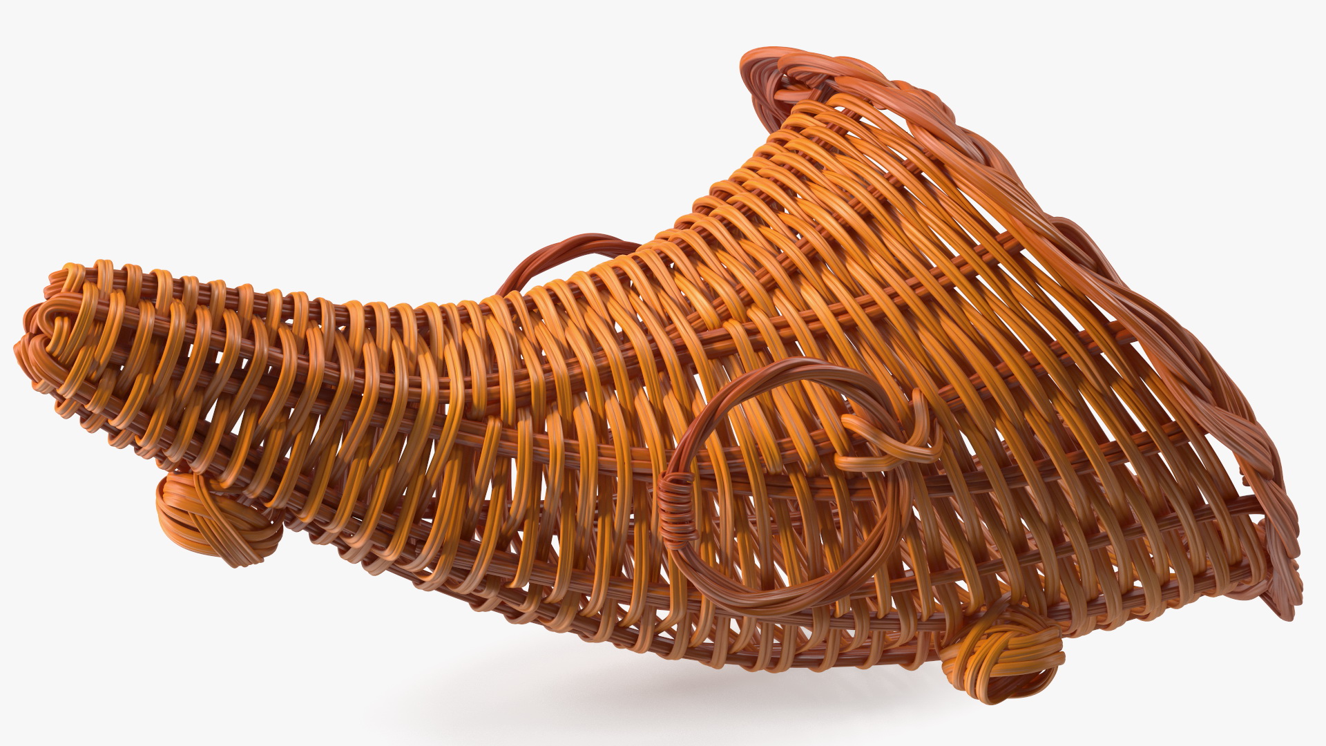 3D Cornucopia Basket Brown model