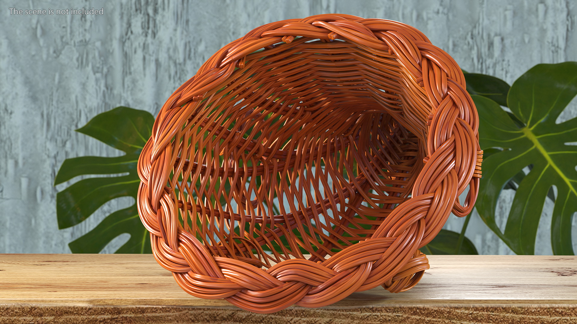 3D Cornucopia Basket Brown model