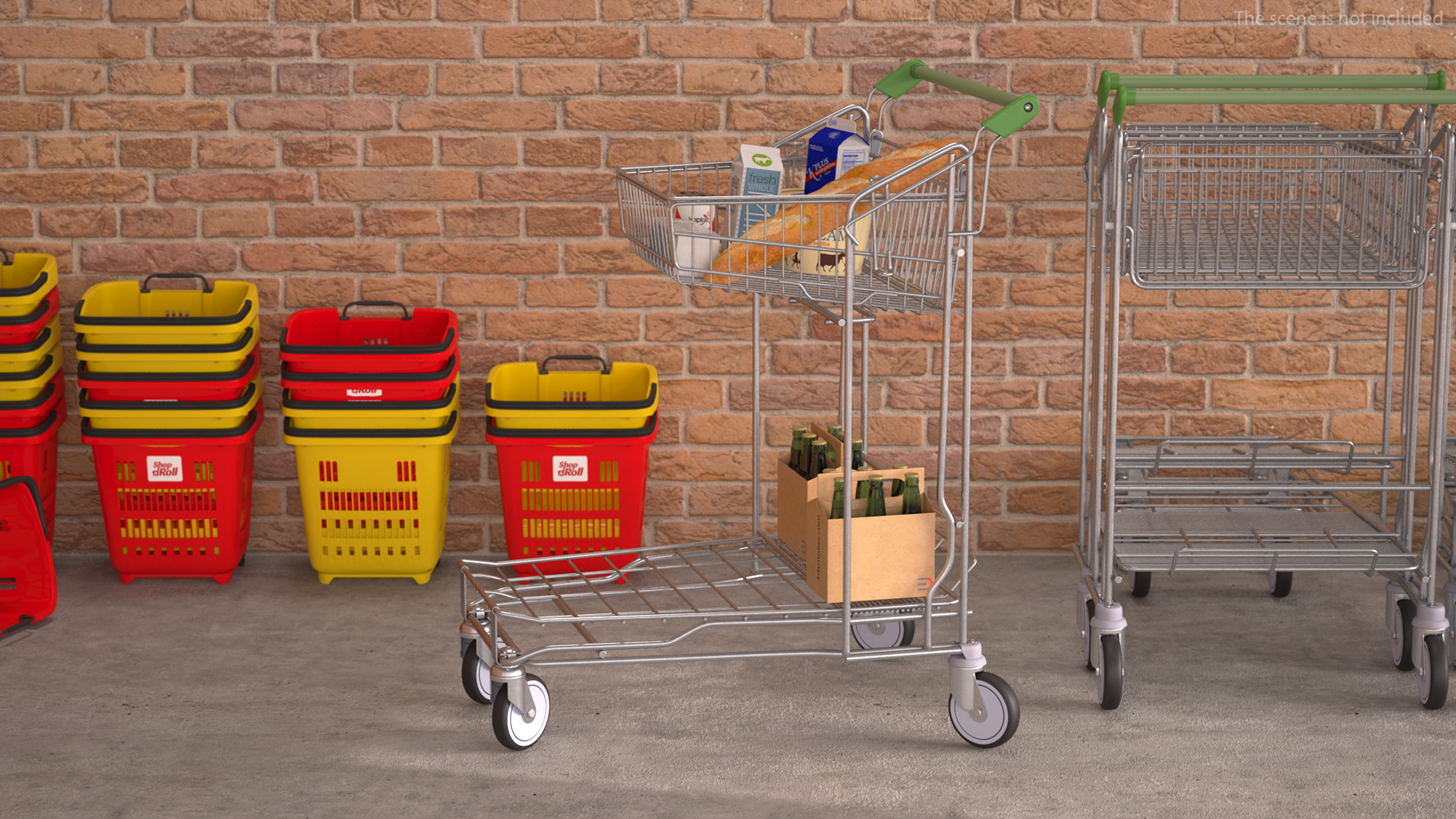 Small Garden Centre Trolley 3D