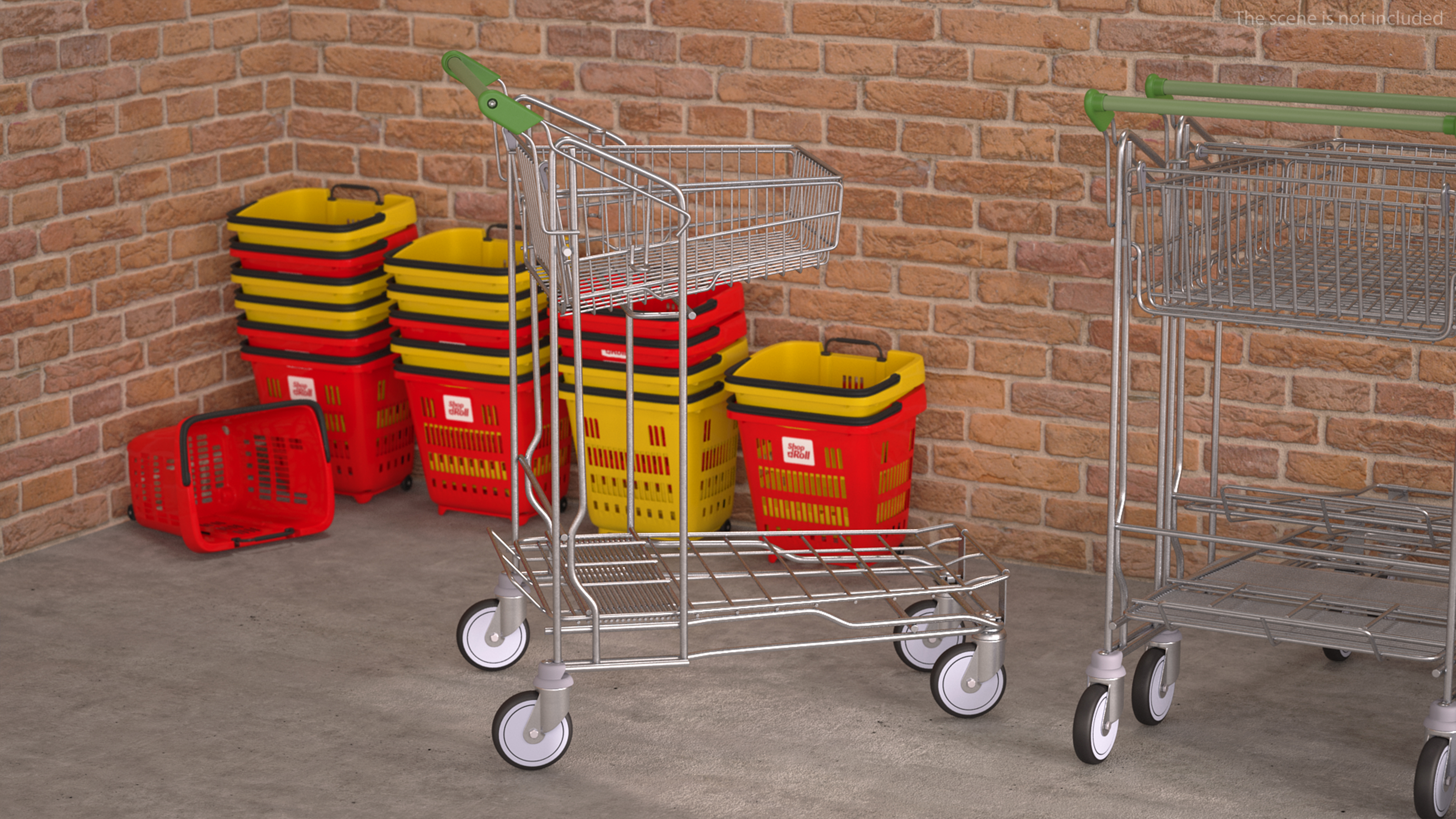 Small Garden Centre Trolley 3D