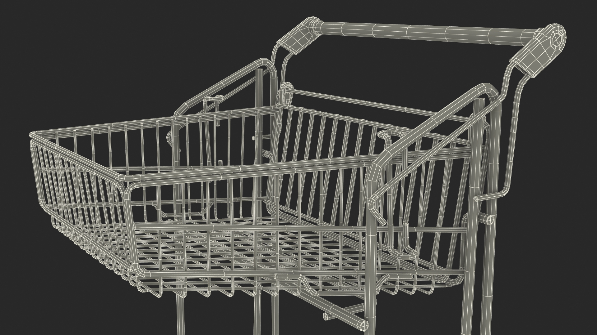 Small Garden Centre Trolley 3D
