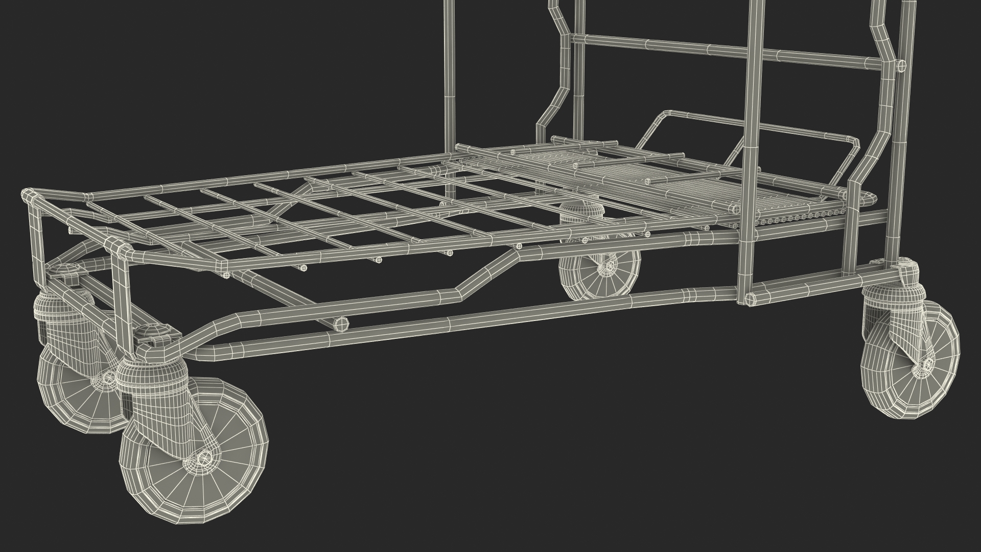 Small Garden Centre Trolley 3D
