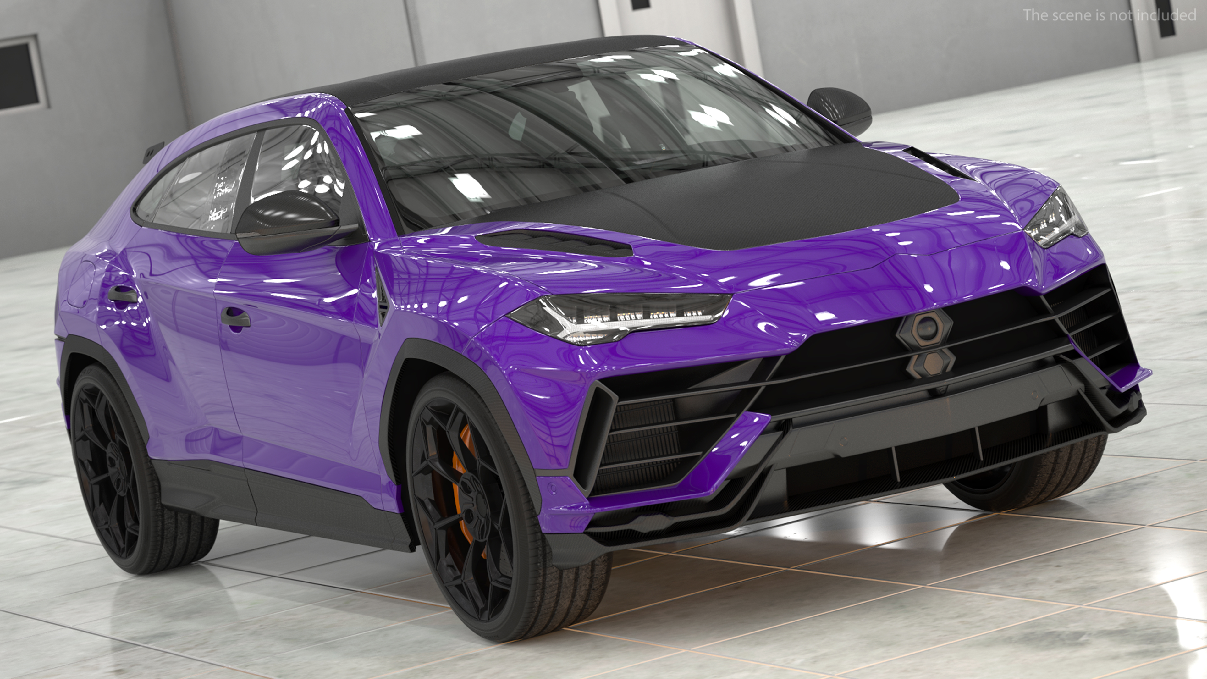 3D Super Luxury SUV Lights ON