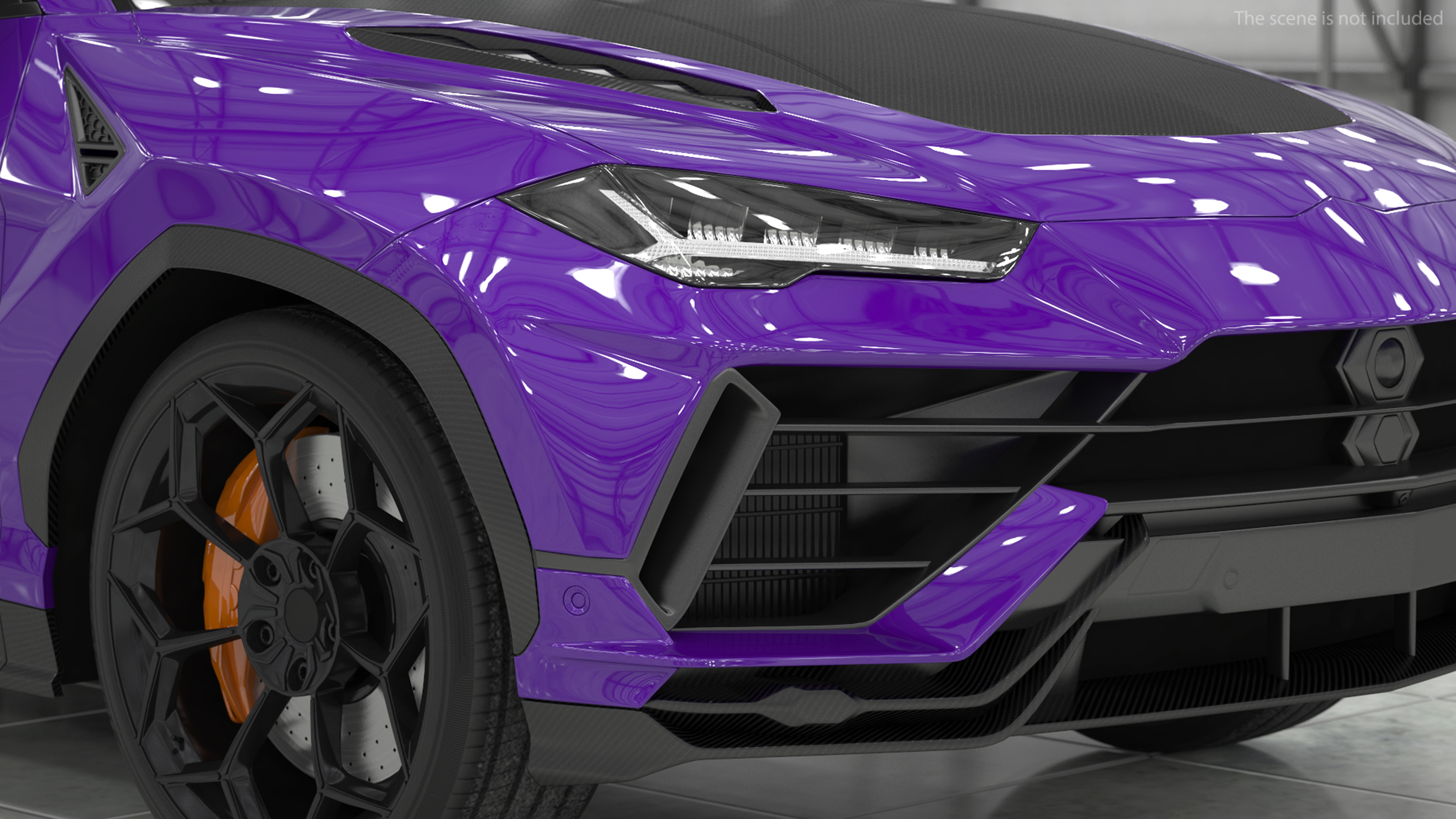 3D Super Luxury SUV Lights ON