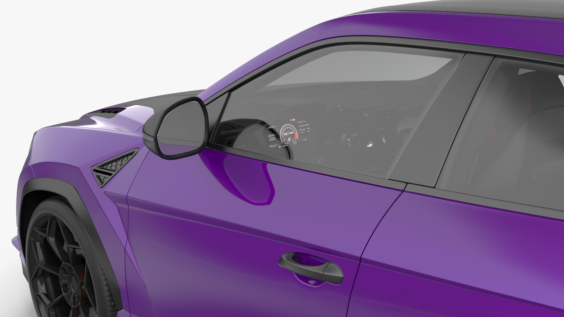 3D Super Luxury SUV Lights ON