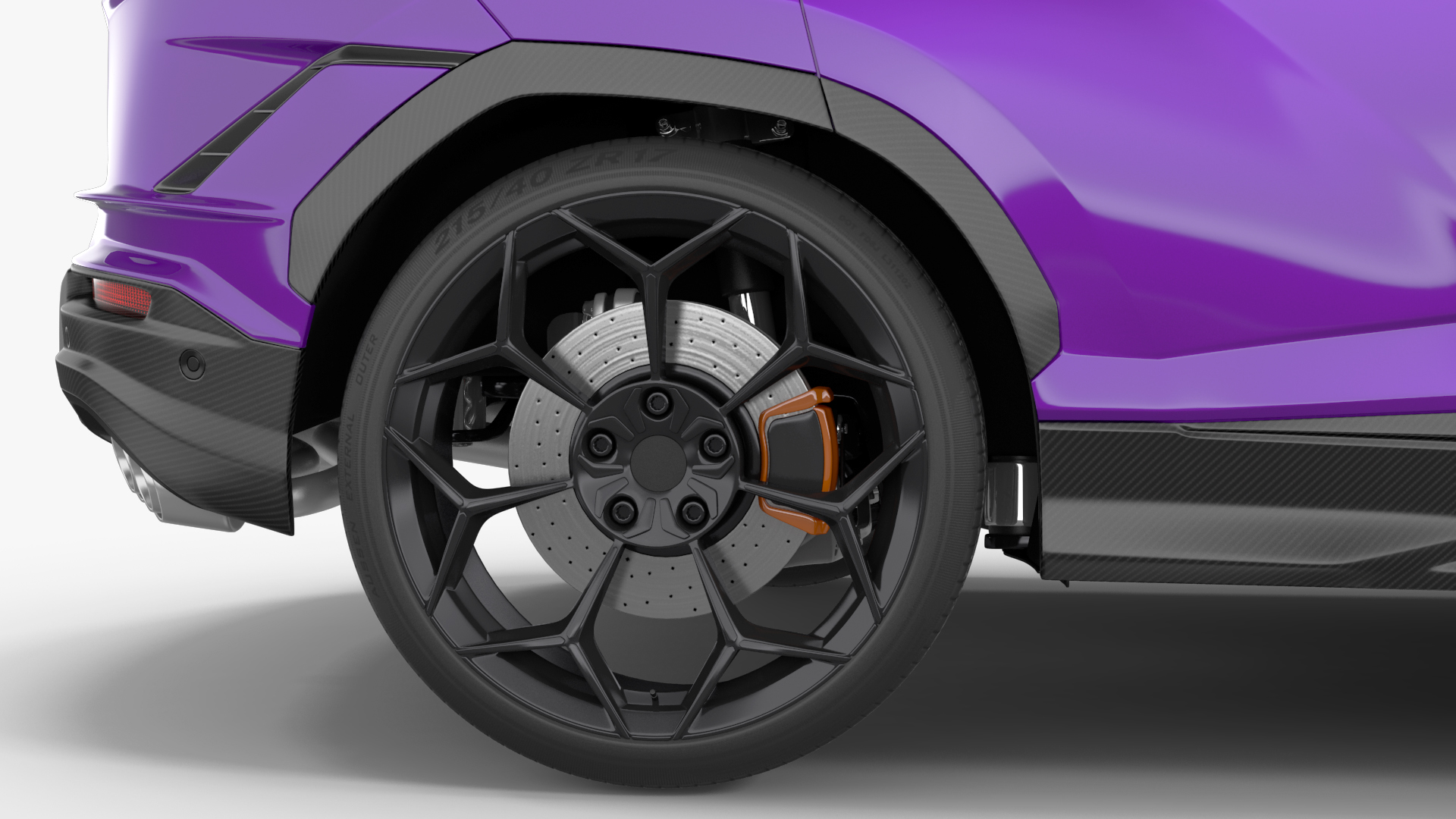 3D Super Luxury SUV Lights ON