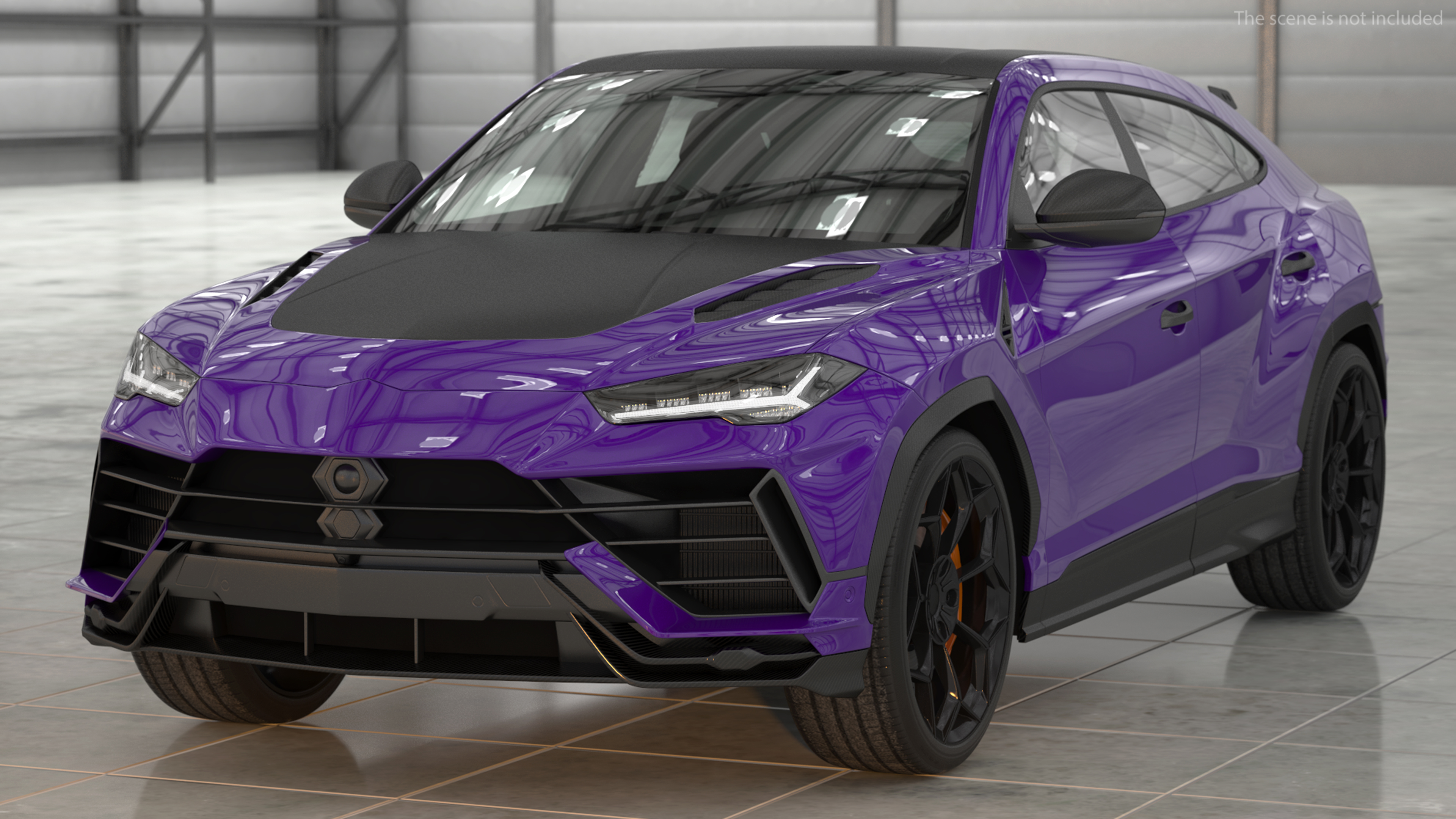 3D Super Luxury SUV Lights ON