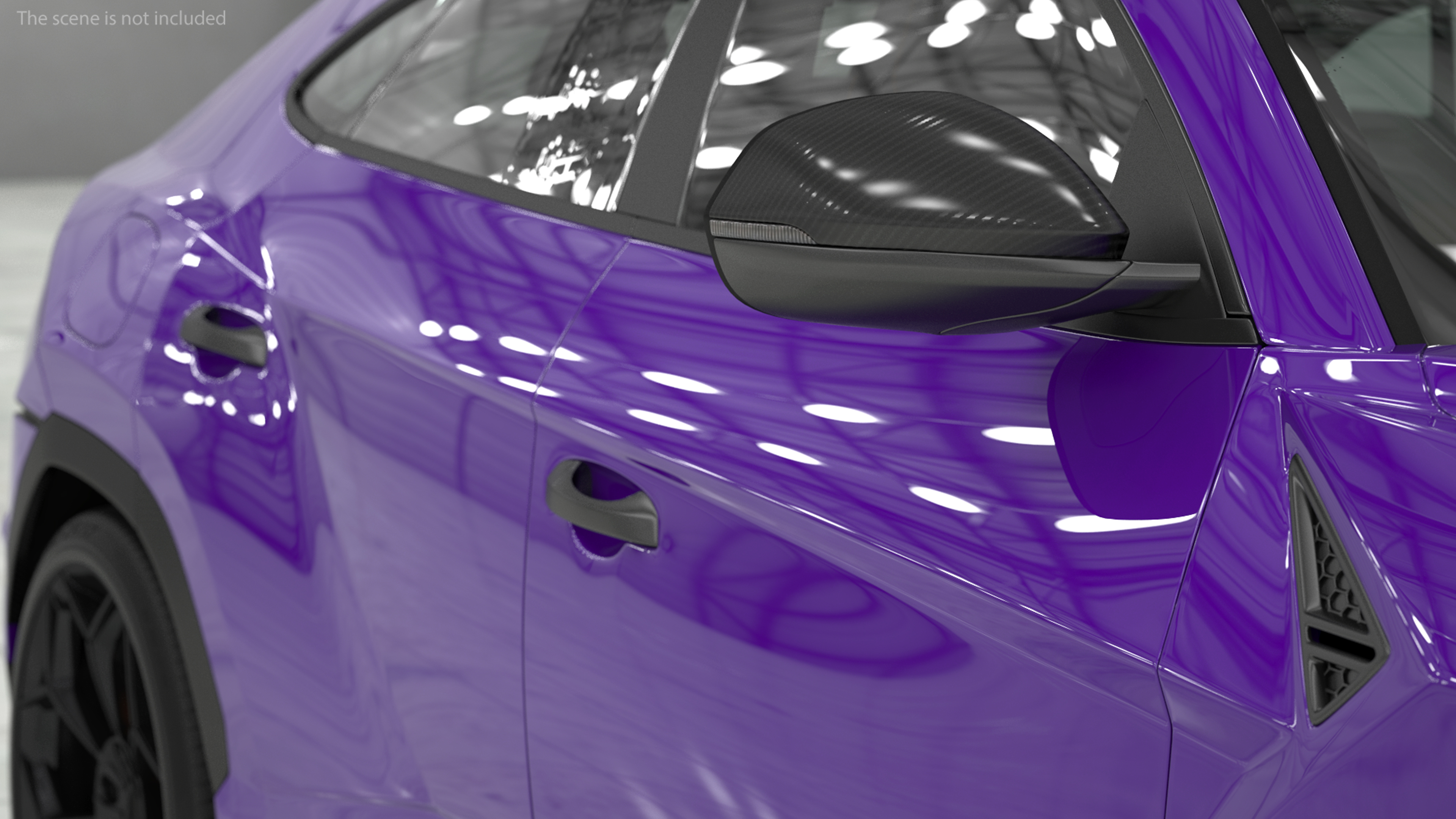 3D Super Luxury SUV Lights ON
