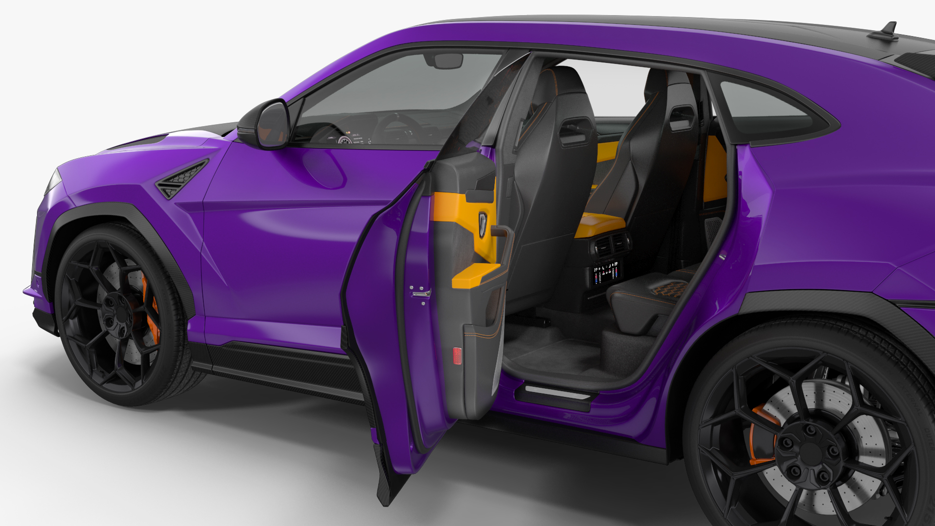 3D Super Luxury SUV Lights ON