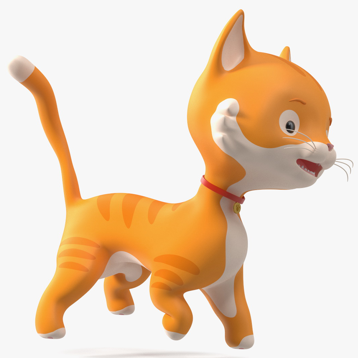 Funny and Cute Cartoon Cat Rigged for Modo 3D