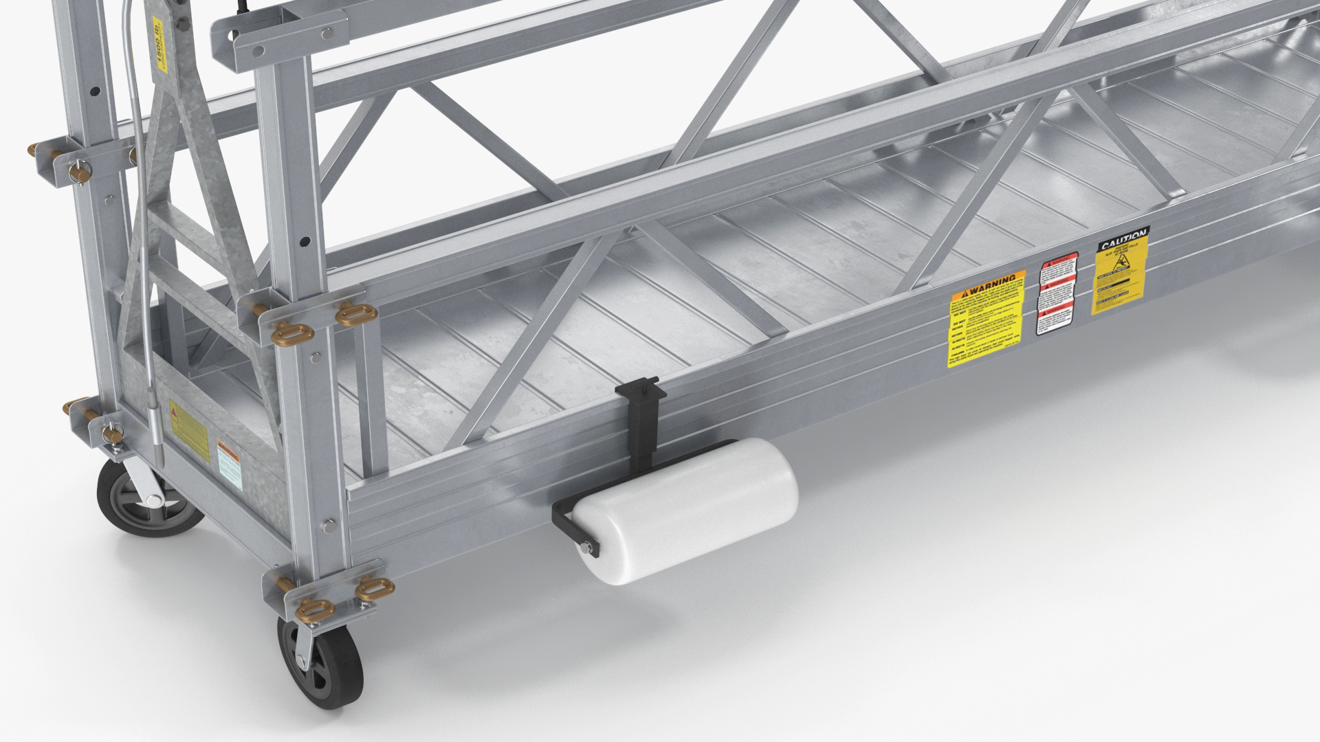 3D Window Cleaning Platform with Fastening to Roof Rigged for Cinema 4D model
