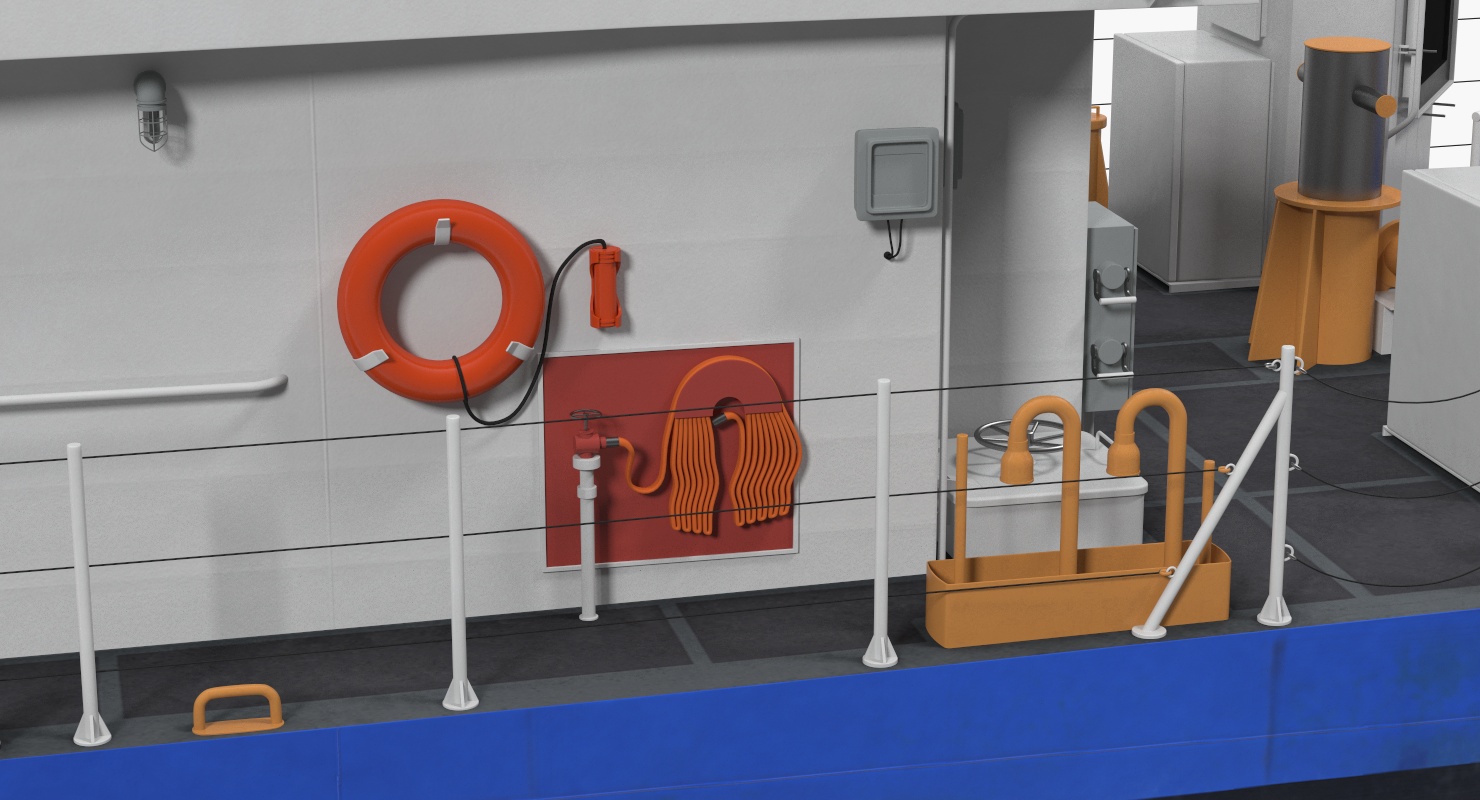 3D Coast Guard Patrol Boat Island Class