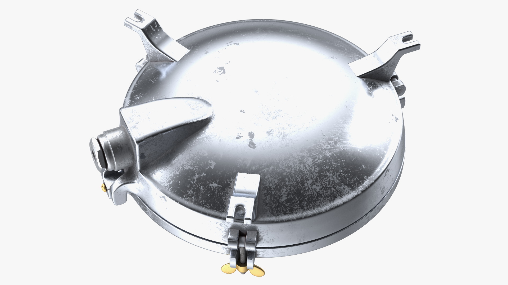 3D model Outdoor Bulkhead Round Lamp Steel with Clear Glass