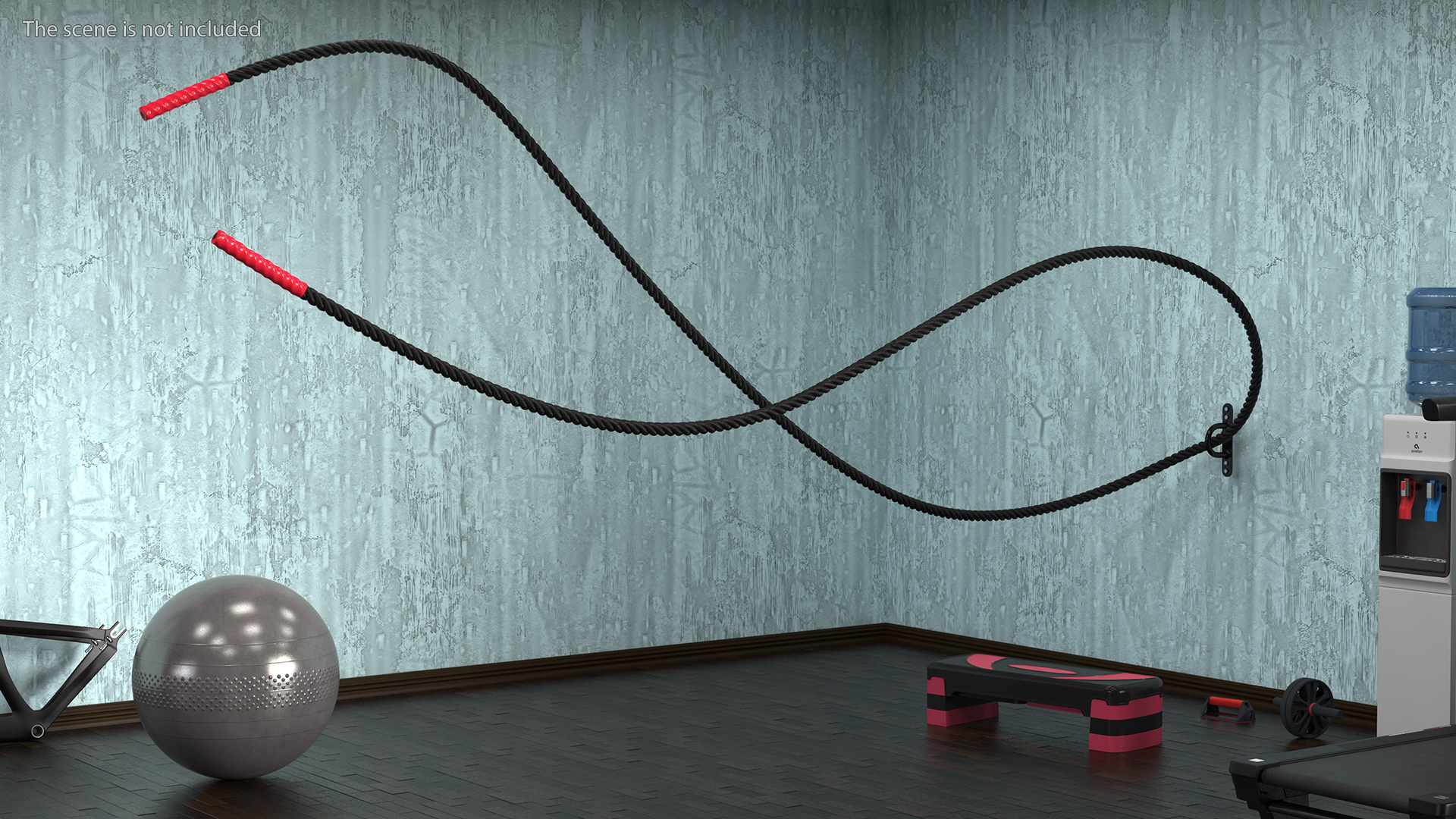 3D model Pure2Improve Battle Rope with Wall Mount