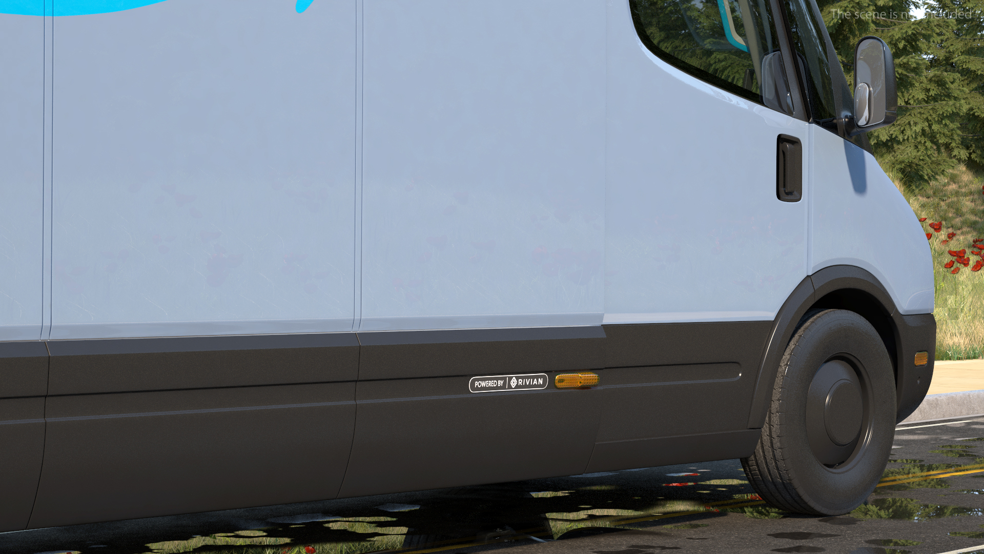 Amazon Electric Delivery Van Simple Interior 3D model