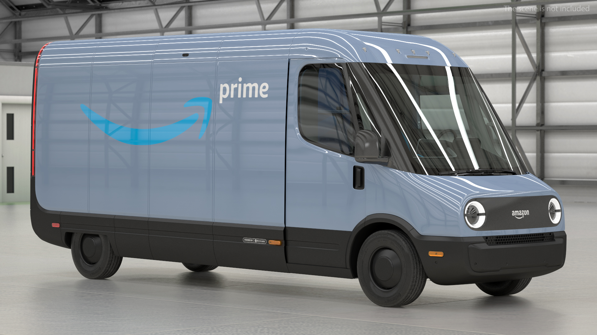 Amazon Electric Delivery Van Simple Interior 3D model