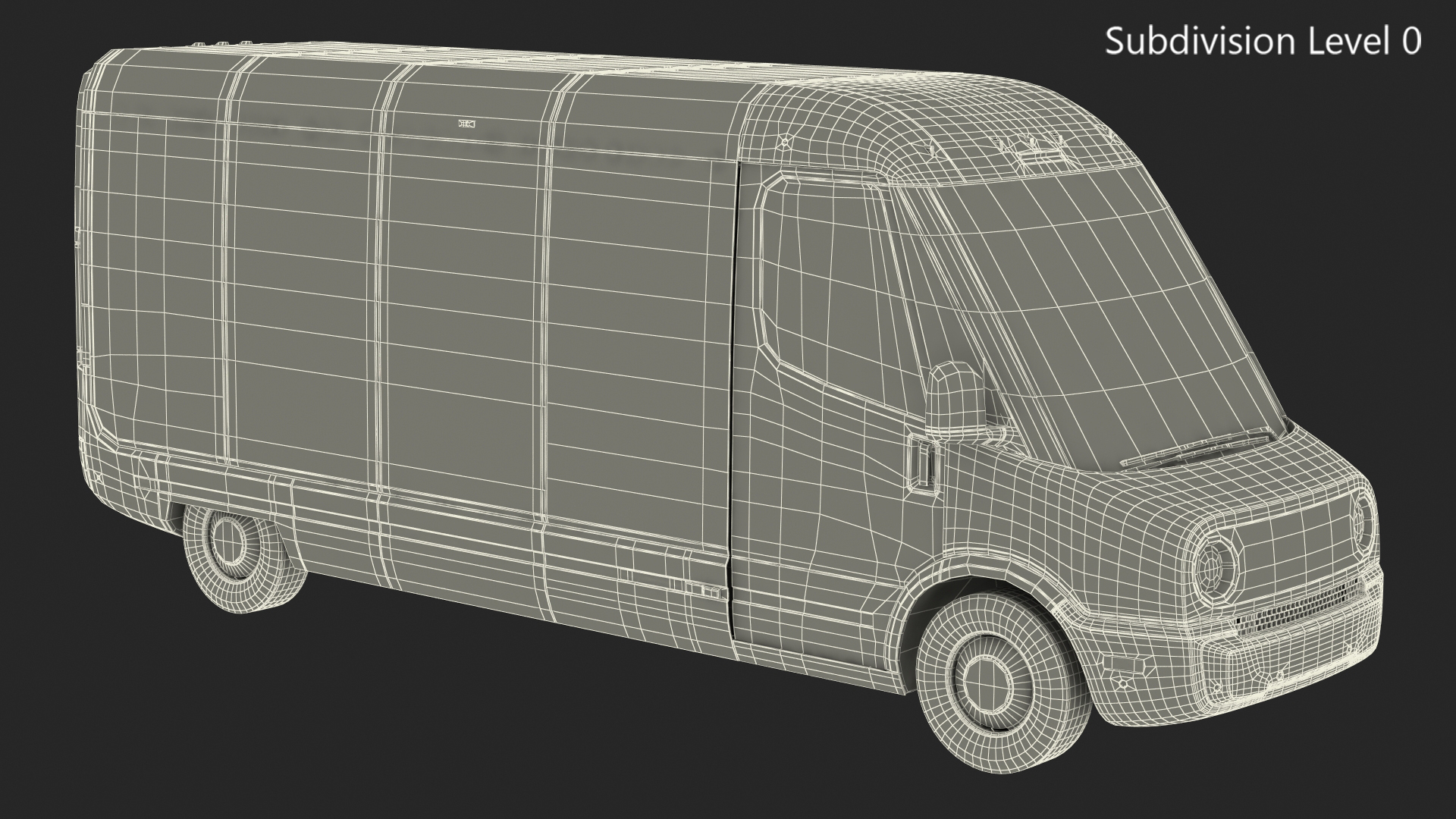 Amazon Electric Delivery Van Simple Interior 3D model