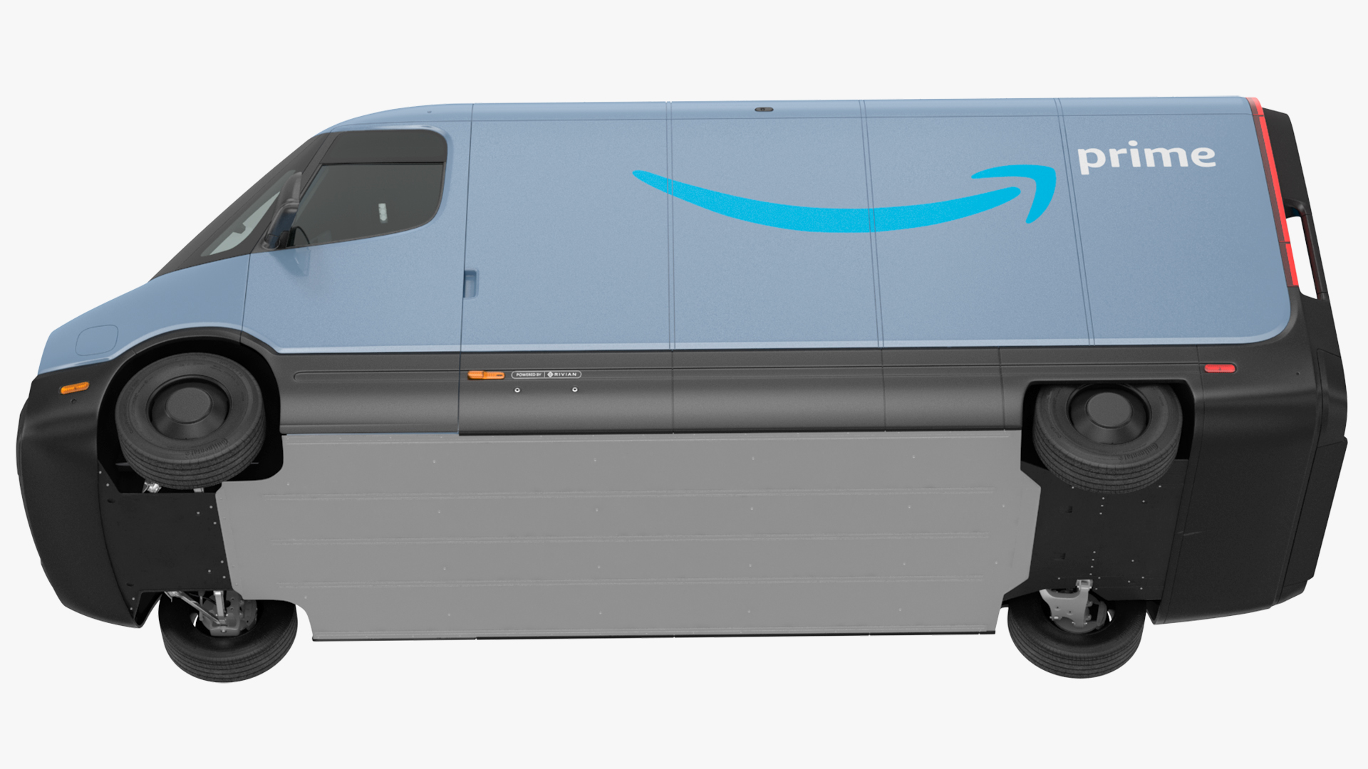 Amazon Electric Delivery Van Simple Interior 3D model