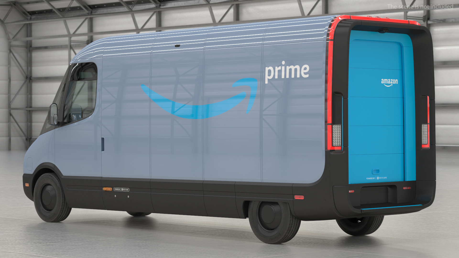 Amazon Electric Delivery Van Simple Interior 3D model