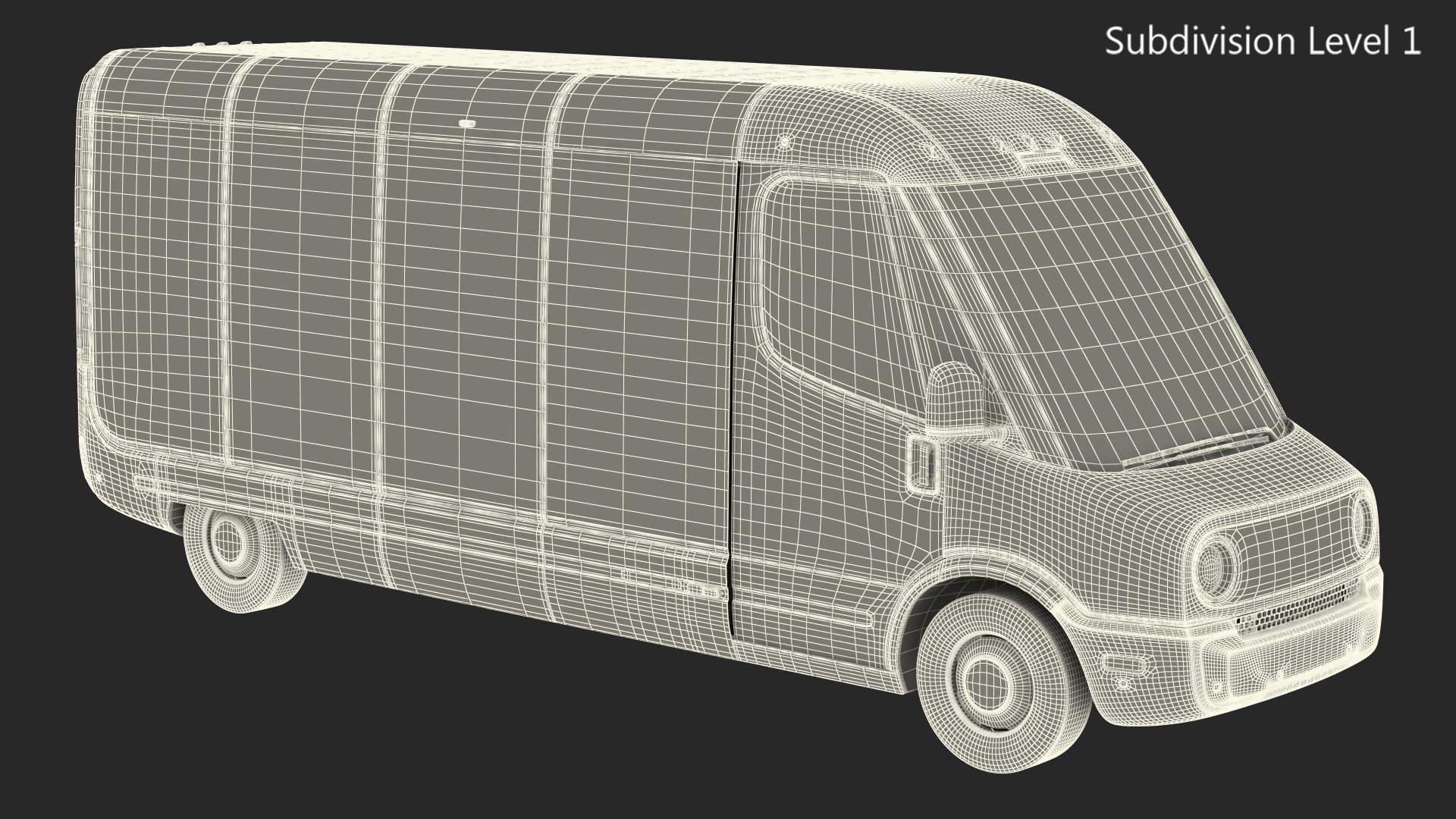 Amazon Electric Delivery Van Simple Interior 3D model