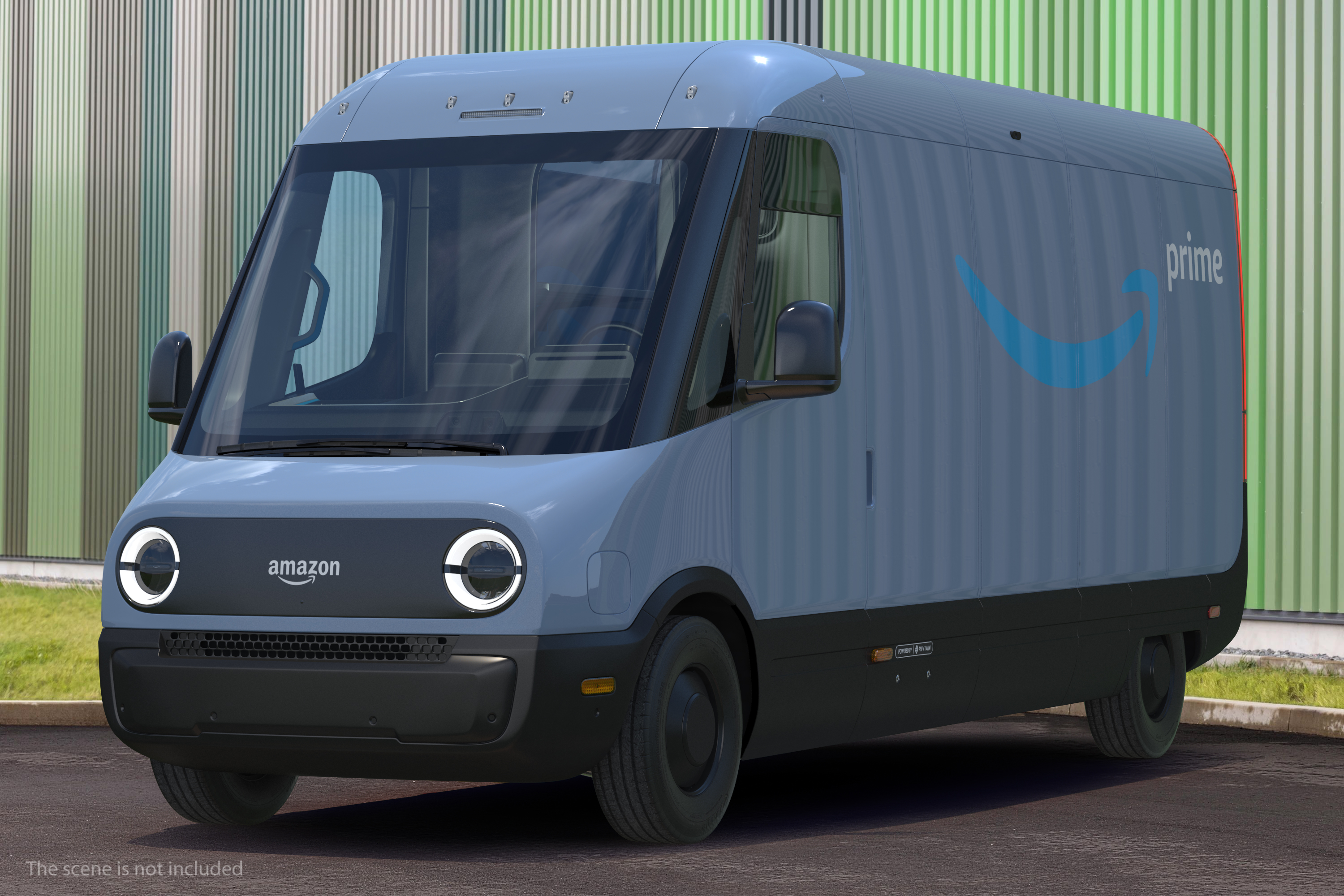 Amazon Electric Delivery Van Simple Interior 3D model