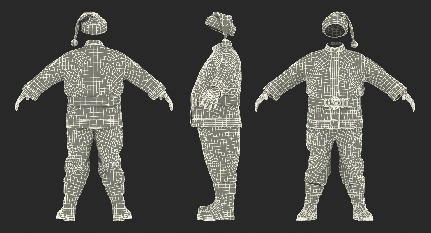 Santa Claus Costume 3D model