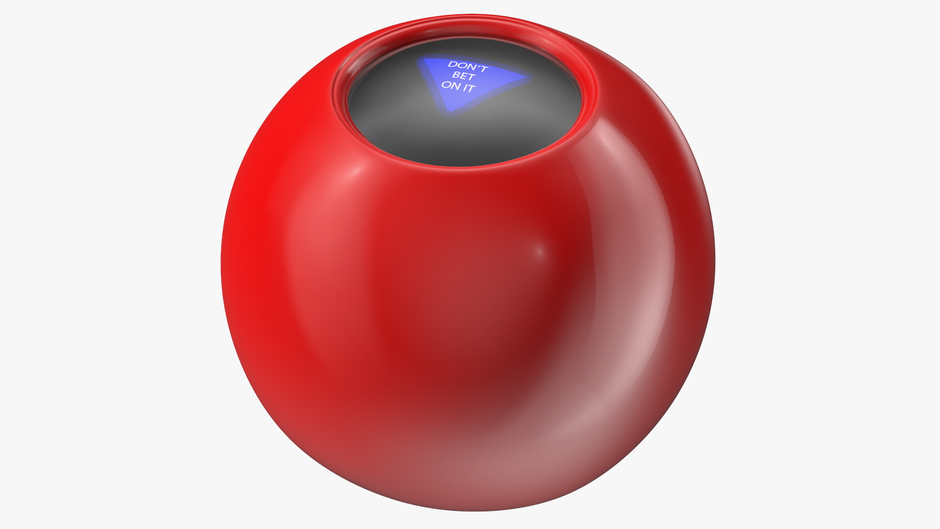 3D Red Magic 8 Ball