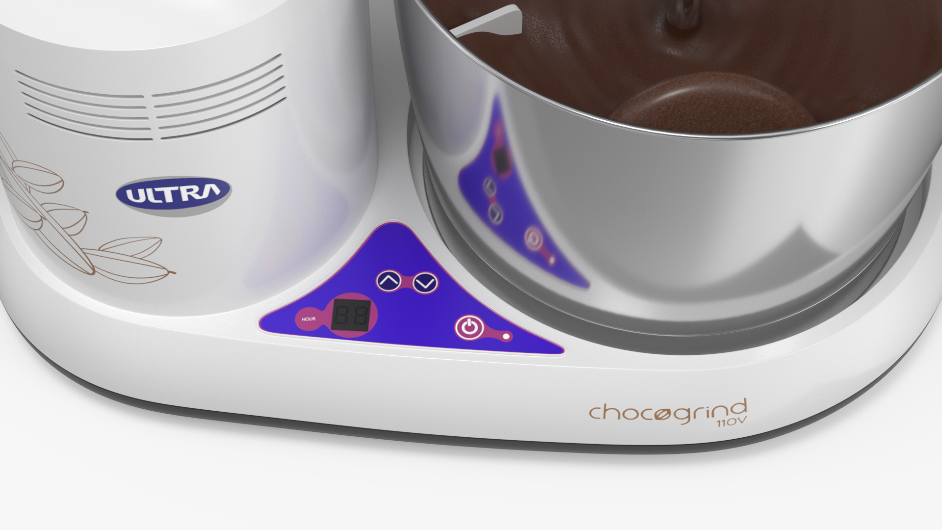 3D Melangeur Elgi Ultra Chocogrind 110V Blue with Chocolate