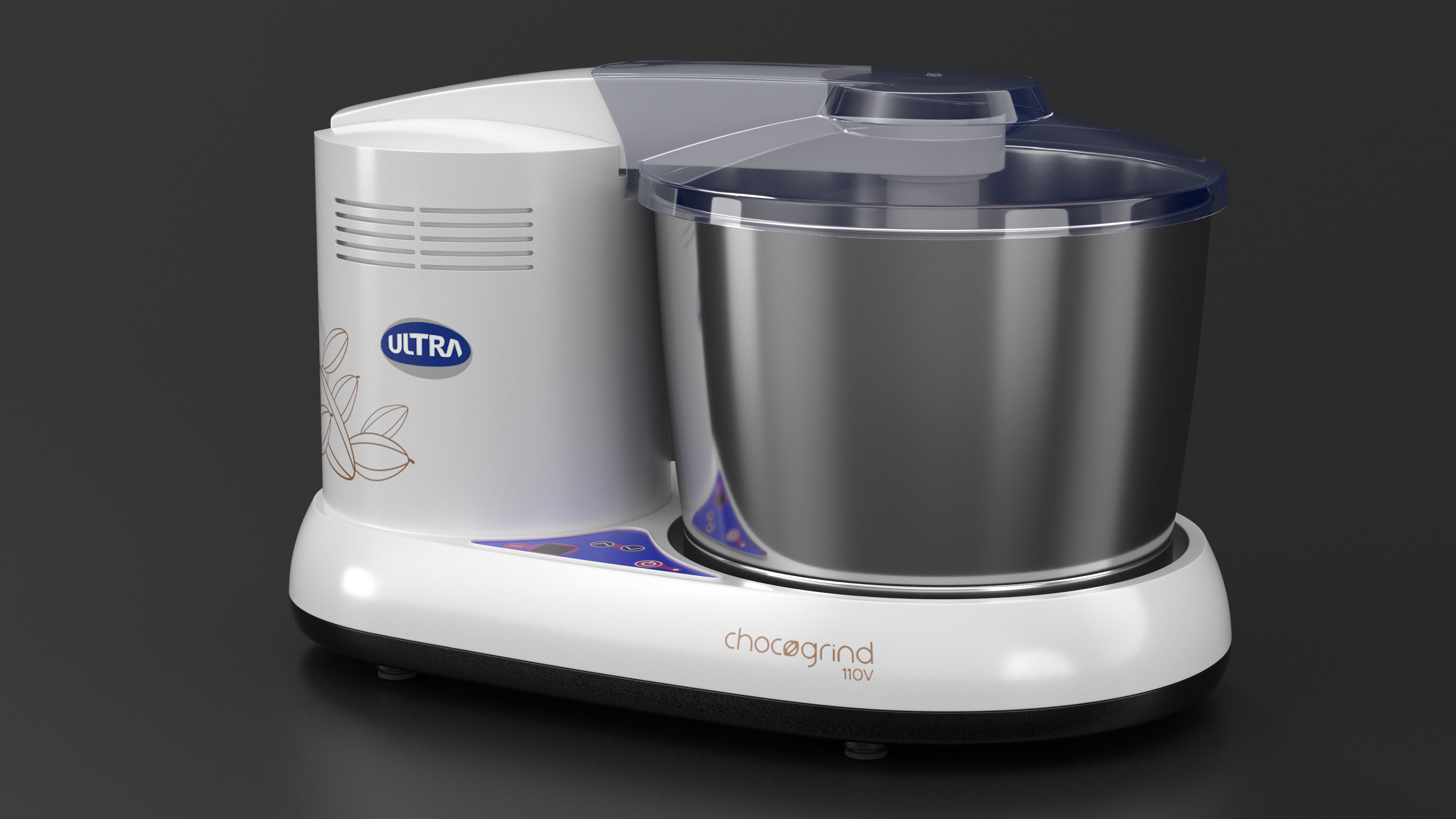 3D Melangeur Elgi Ultra Chocogrind 110V Blue with Chocolate